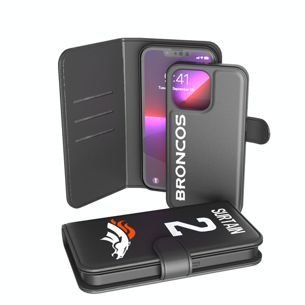 Pat Surtain II Denver Broncos 2 Ready iPhone Wallet Phone Case