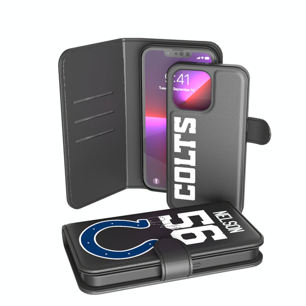 Quenton Nelson Indianapolis Colts 56 Ready iPhone Wallet Phone Case