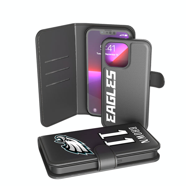 A.J. Brown Philadelphia Eagles 11 Ready iPhone Wallet Phone Case