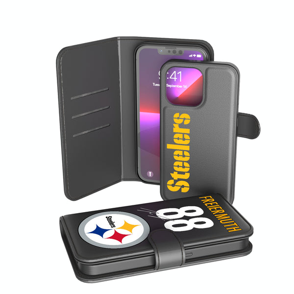 Pat Freiermuth Pittsburgh Steelers 88 Ready iPhone Wallet Phone Case