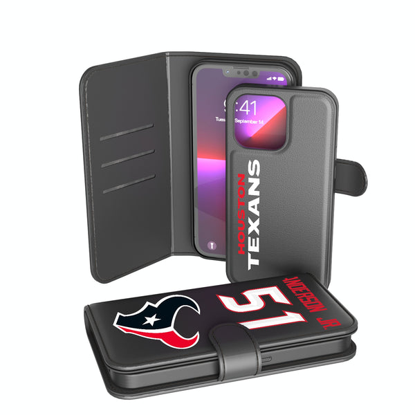Will Anderson Jr. Houston Texans 51 Ready iPhone Wallet Phone Case