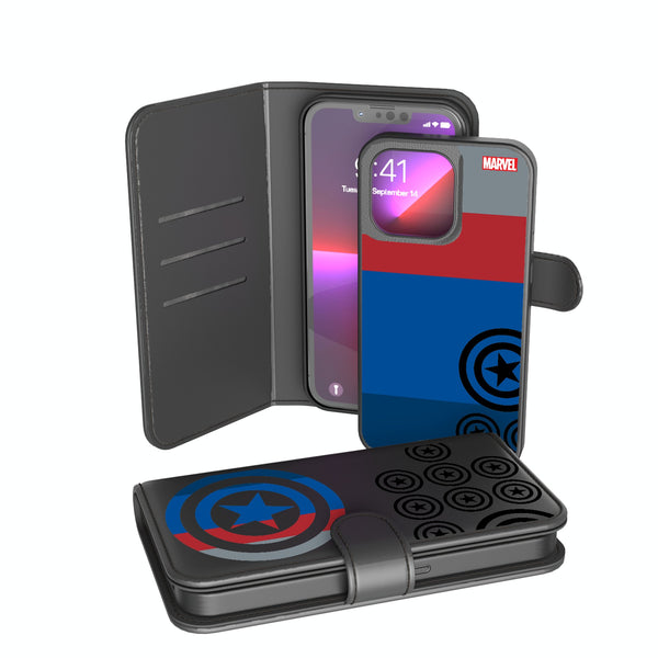 Marvel Avengers Captain America Sigil iPhone Wallet Phone Case for Apple iPhone