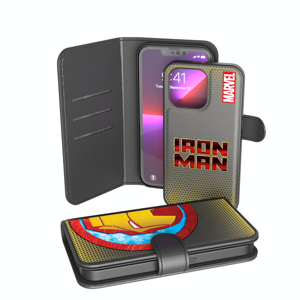 Marvel Avengers Iron Man Grid iPhone Wallet Phone Case