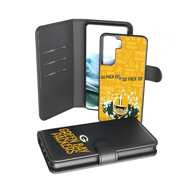 Green Bay Packers 2024 Illustrated Limited Edition Galaxy Wallet Phone Case