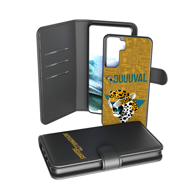 Jacksonville Jaguars 2024 Illustrated Limited Edition Galaxy Wallet Phone Case