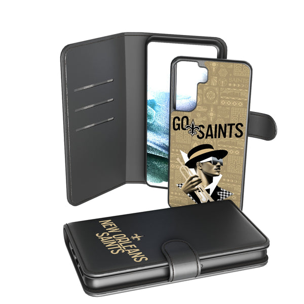 New Orleans Saints 2024 Illustrated Limited Edition Galaxy Wallet Phone Case