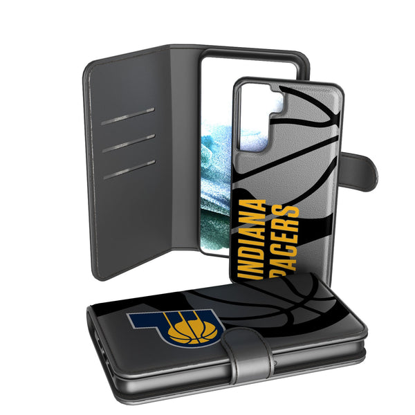 Indiana Pacers Monocolor Tilt Galaxy Wallet Phone Case for Samsung Galaxy