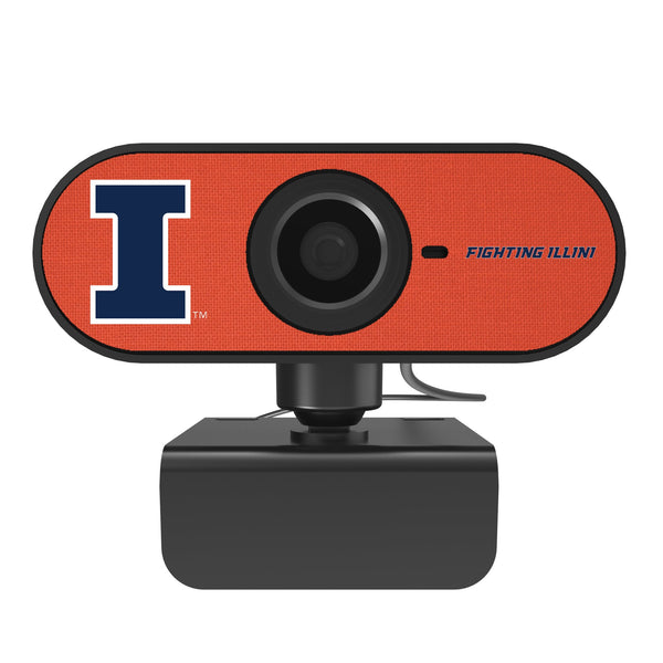 University of Illinois Fighting Illini Solid Webcam