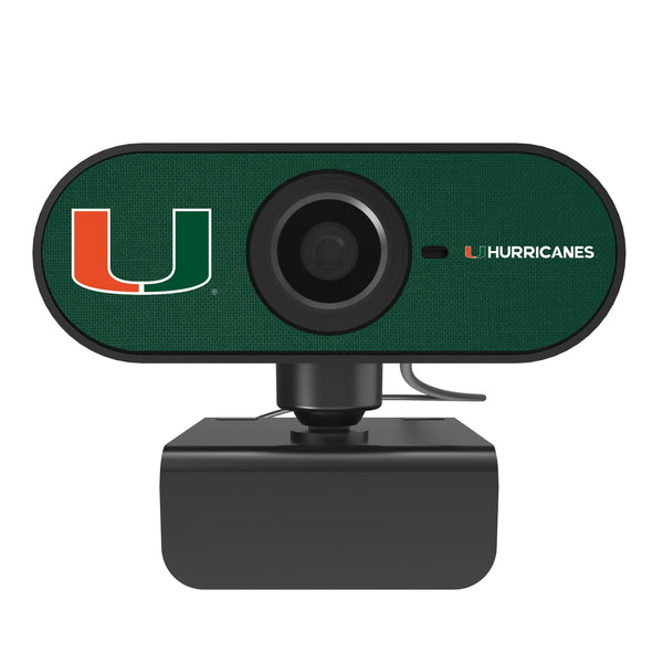 University of Miami Hurricanes Solid Webcam