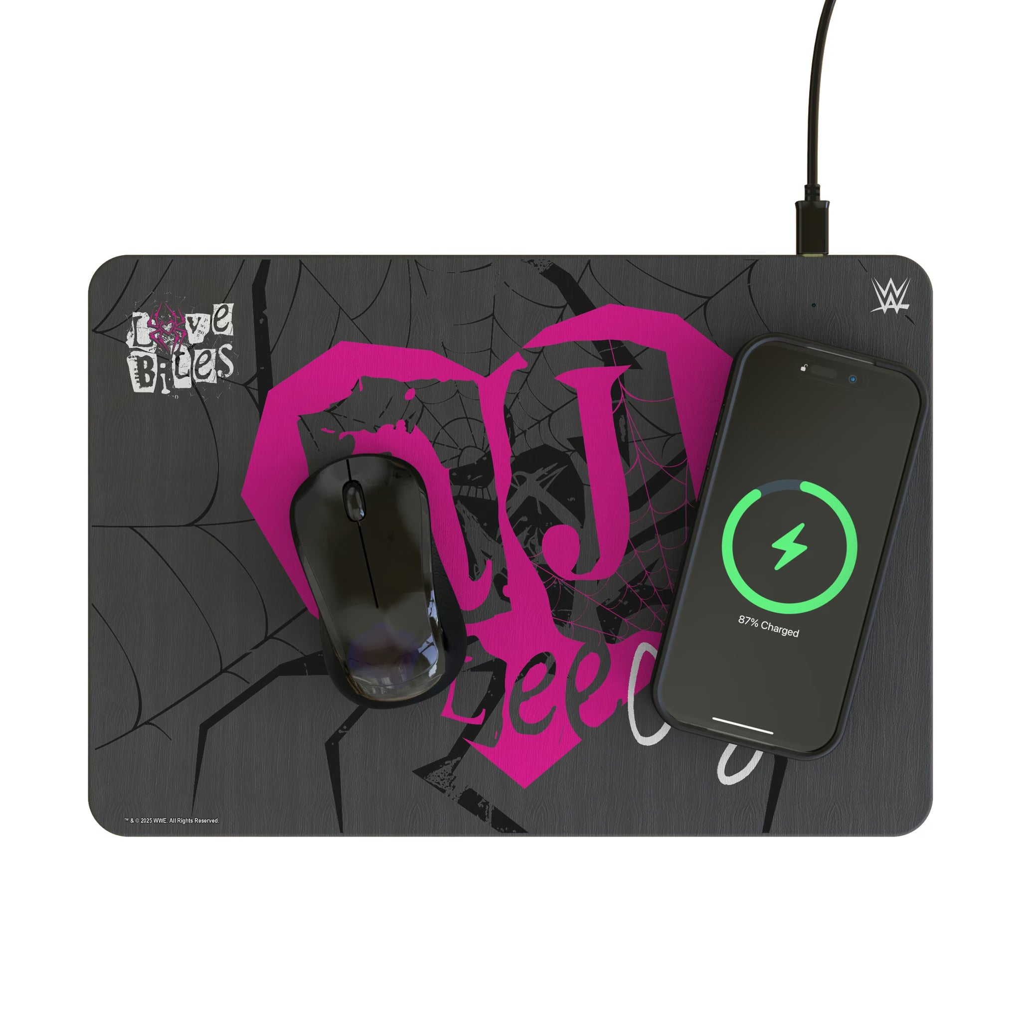 AJ Lee Impact 15-Watt Wireless Charger and Mouse Pad - Lifestyle