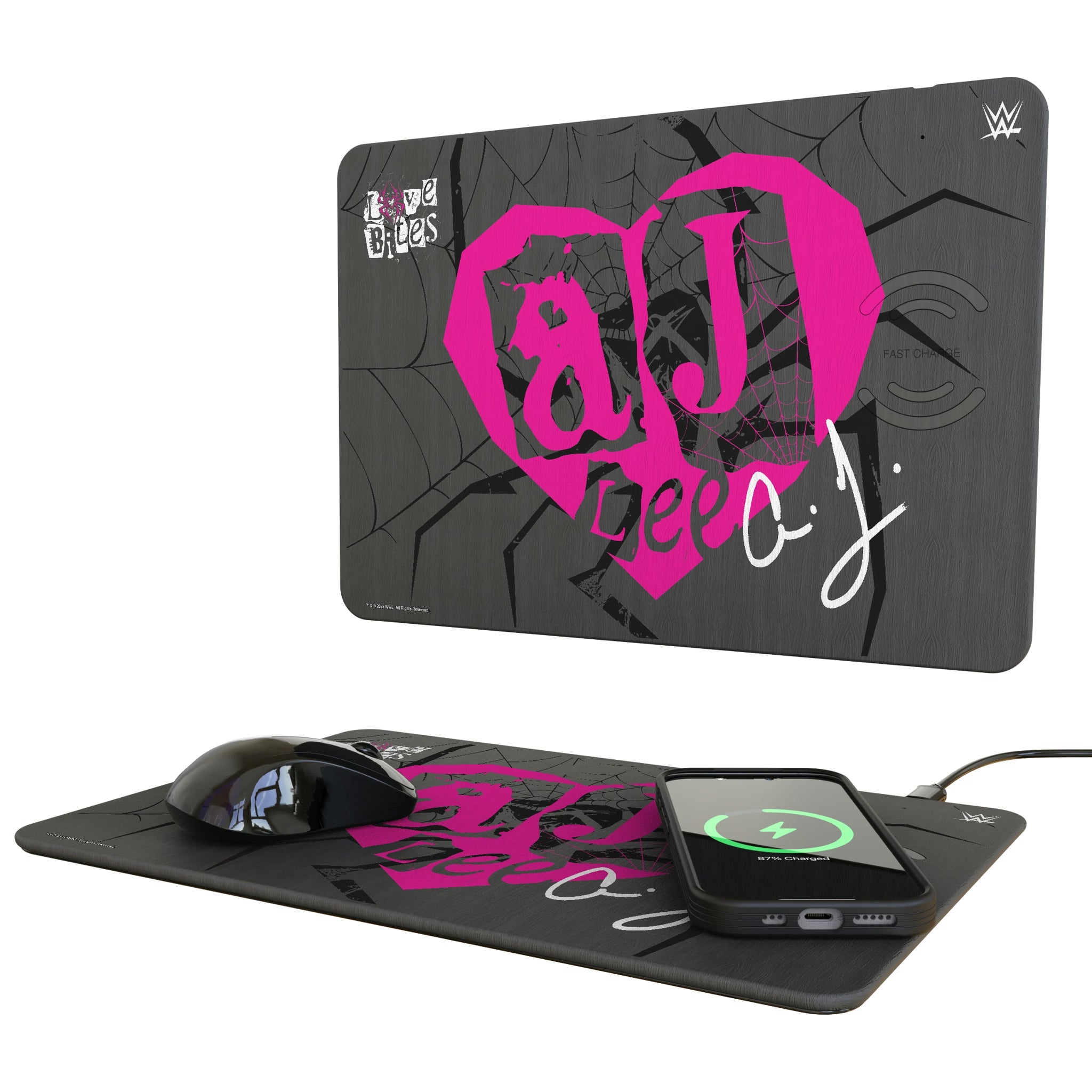 AJ Lee Impact 15-Watt Wireless Charger and Mouse Pad