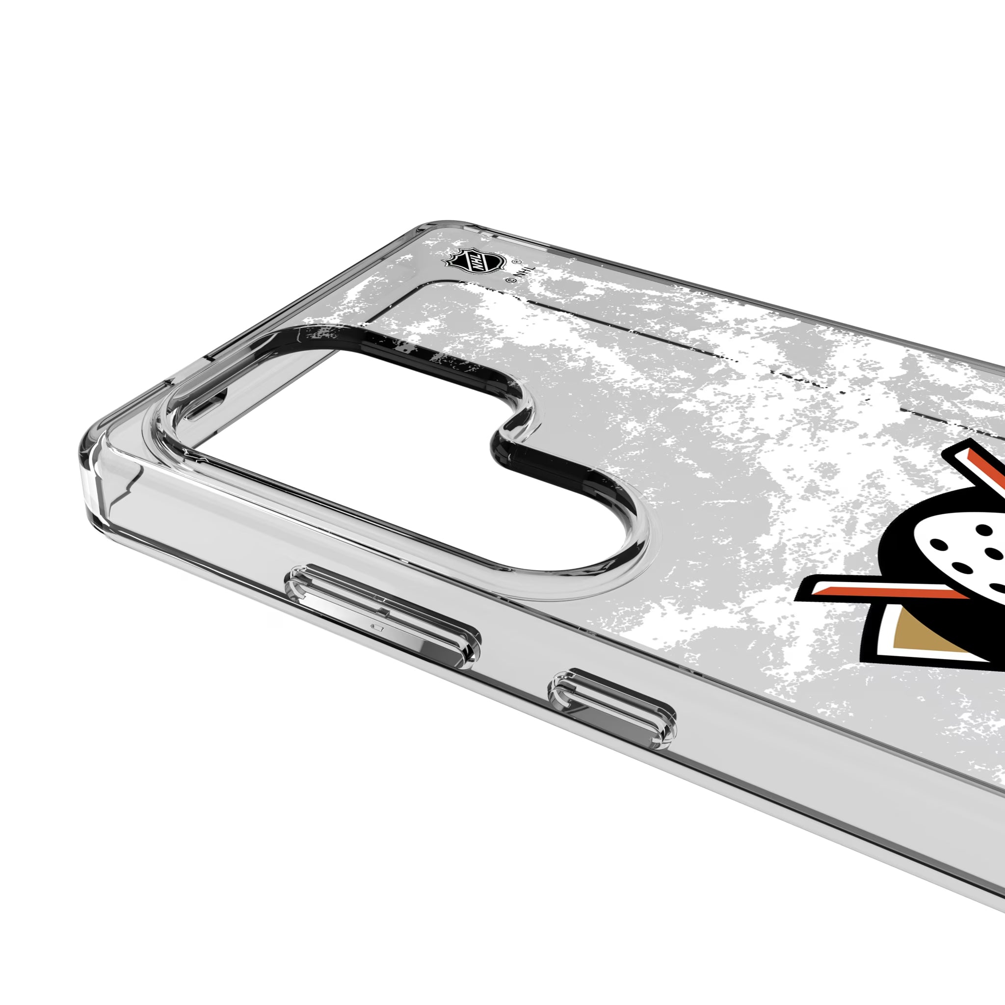 Anaheim Ducks Ice Stripe Galaxy Clear Phone Case for Samsung Galaxy - Detail