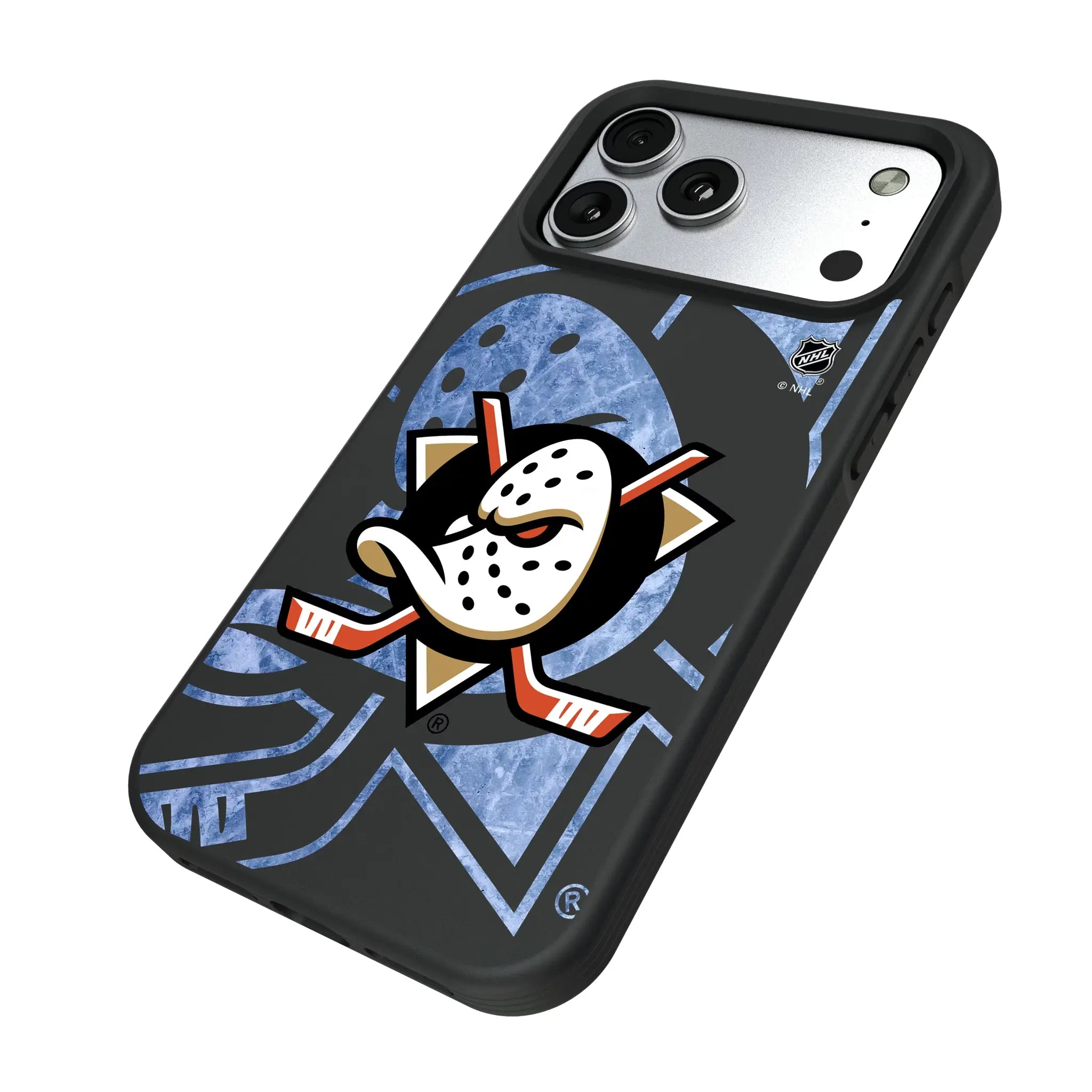 Anaheim Ducks Ice Tilt iPhone Bump Phone Case for Apple iPhone - Isometric View#Device_iPhone 17 Pro Max