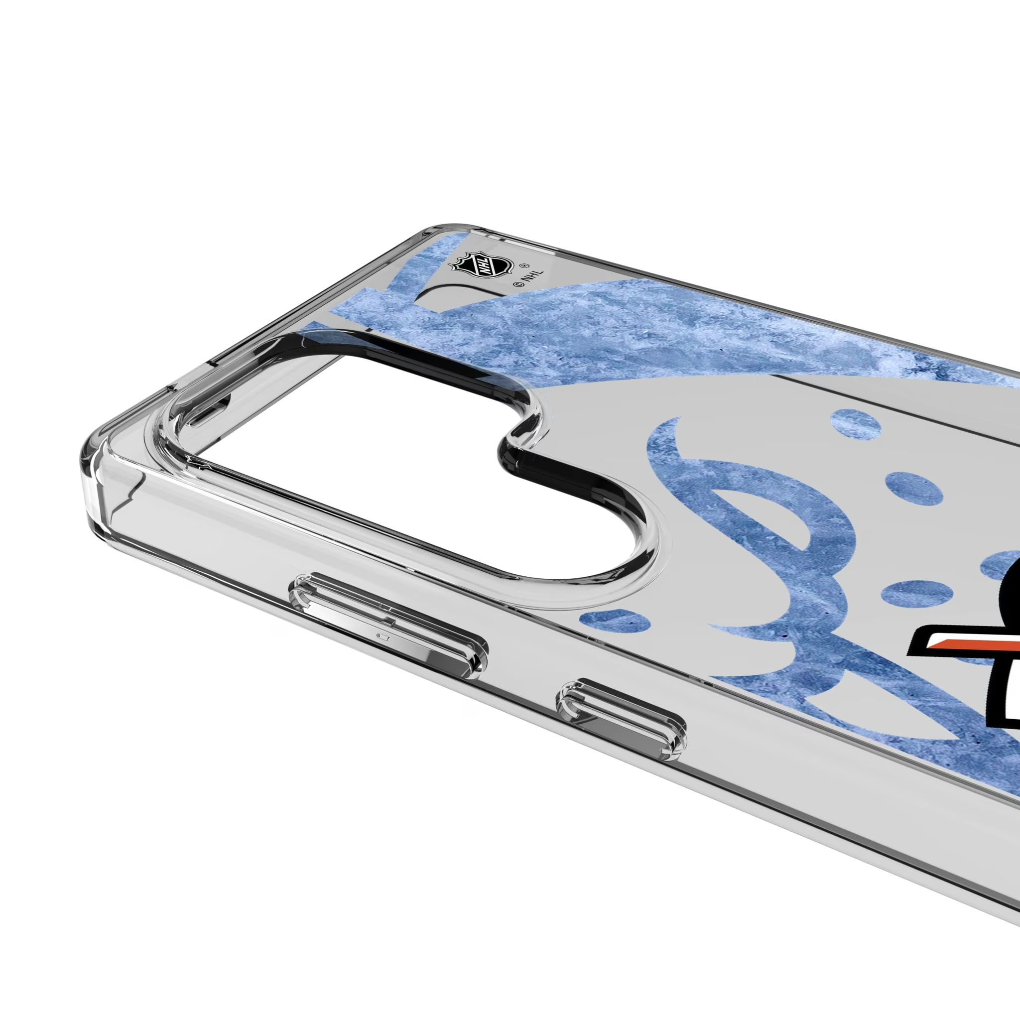 Anaheim Ducks Ice Tilt Galaxy Clear Phone Case for Samsung Galaxy - Detail