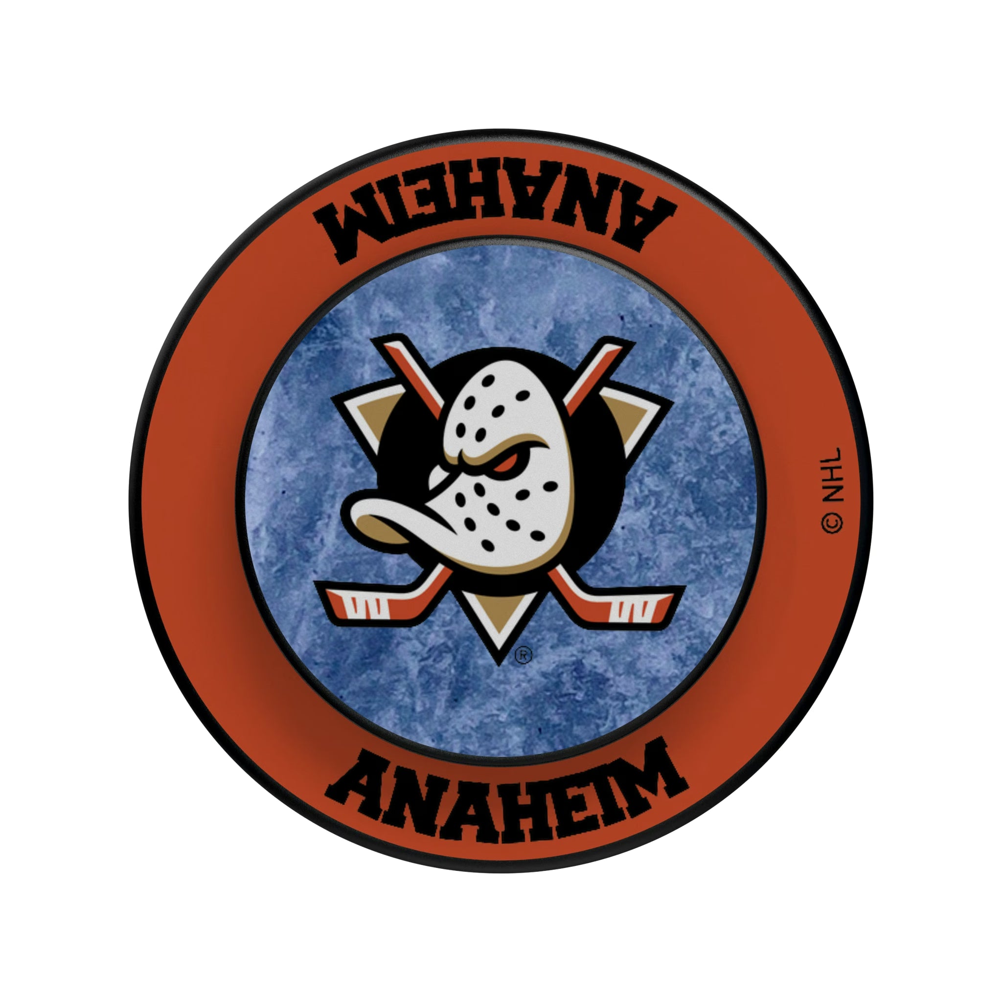 Anaheim Ducks Ice Wordmark Popsockets Round Magnetic