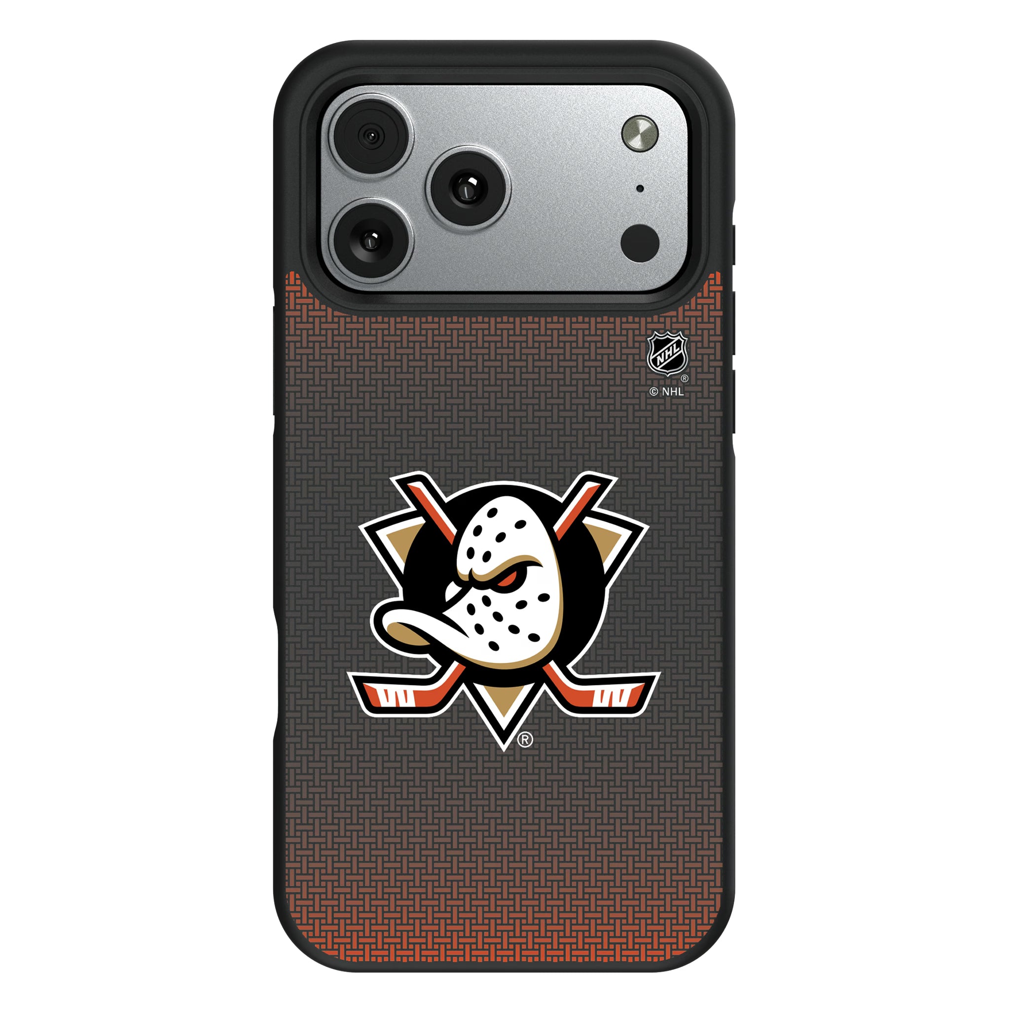 Anaheim Ducks Linen iPhone Bump Phone Case for Apple iPhone#Device_iPhone 17 Pro Max