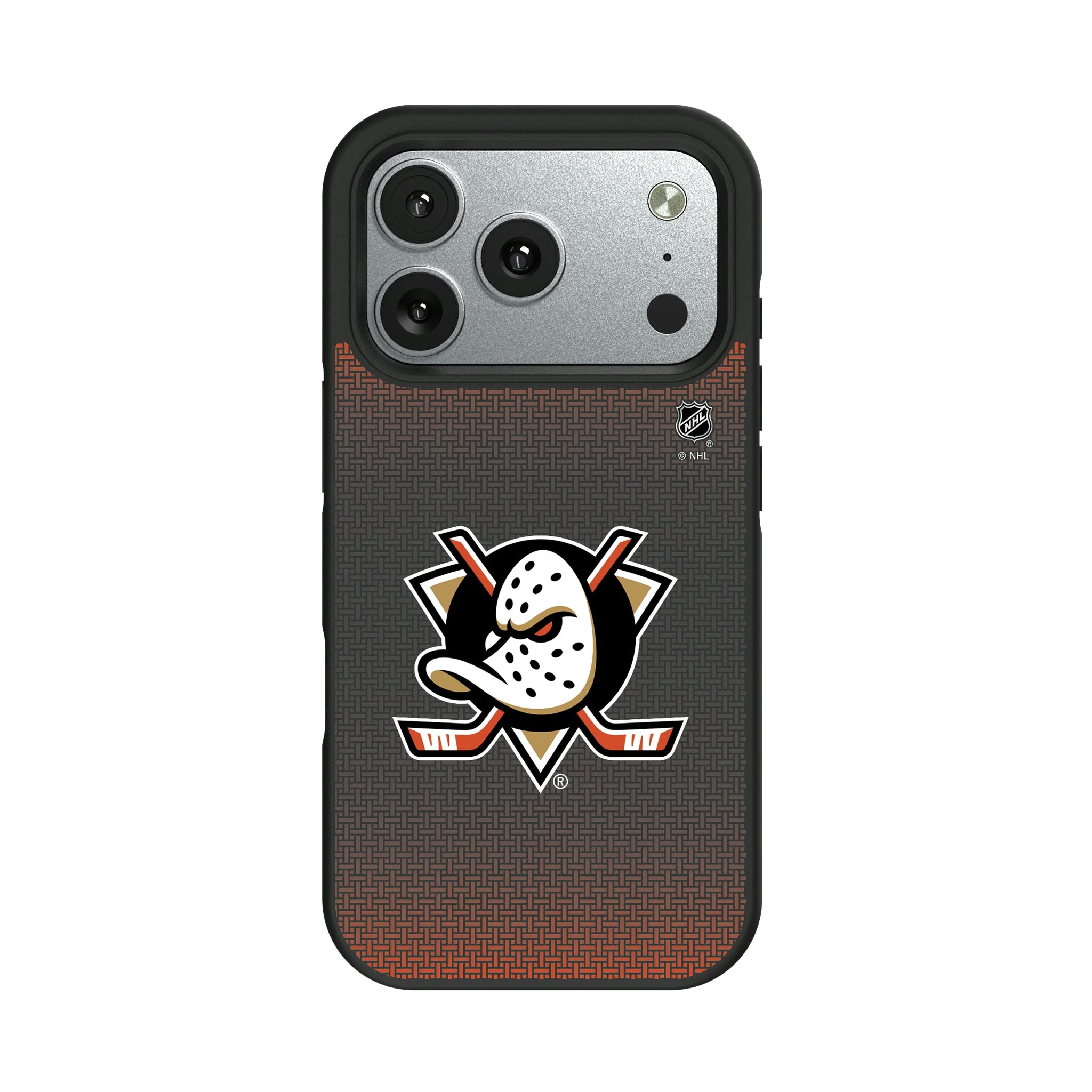 Anaheim Ducks Linen iPhone Bump Phone Case for Apple iPhone#Device_iPhone 17 Pro