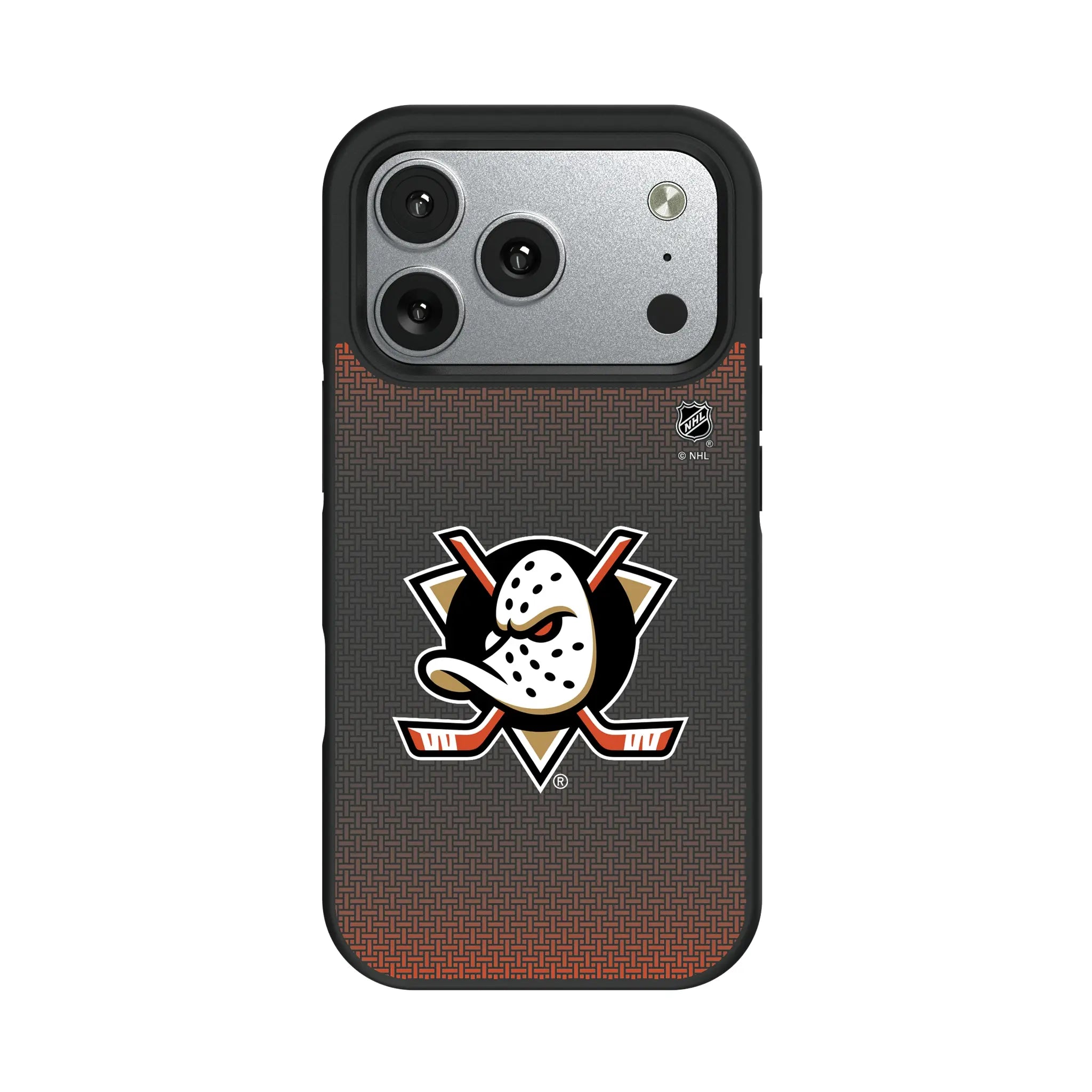 Anaheim Ducks Linen iPhone Bump Phone Case for Apple iPhone#Device_iPhone 17 Pro