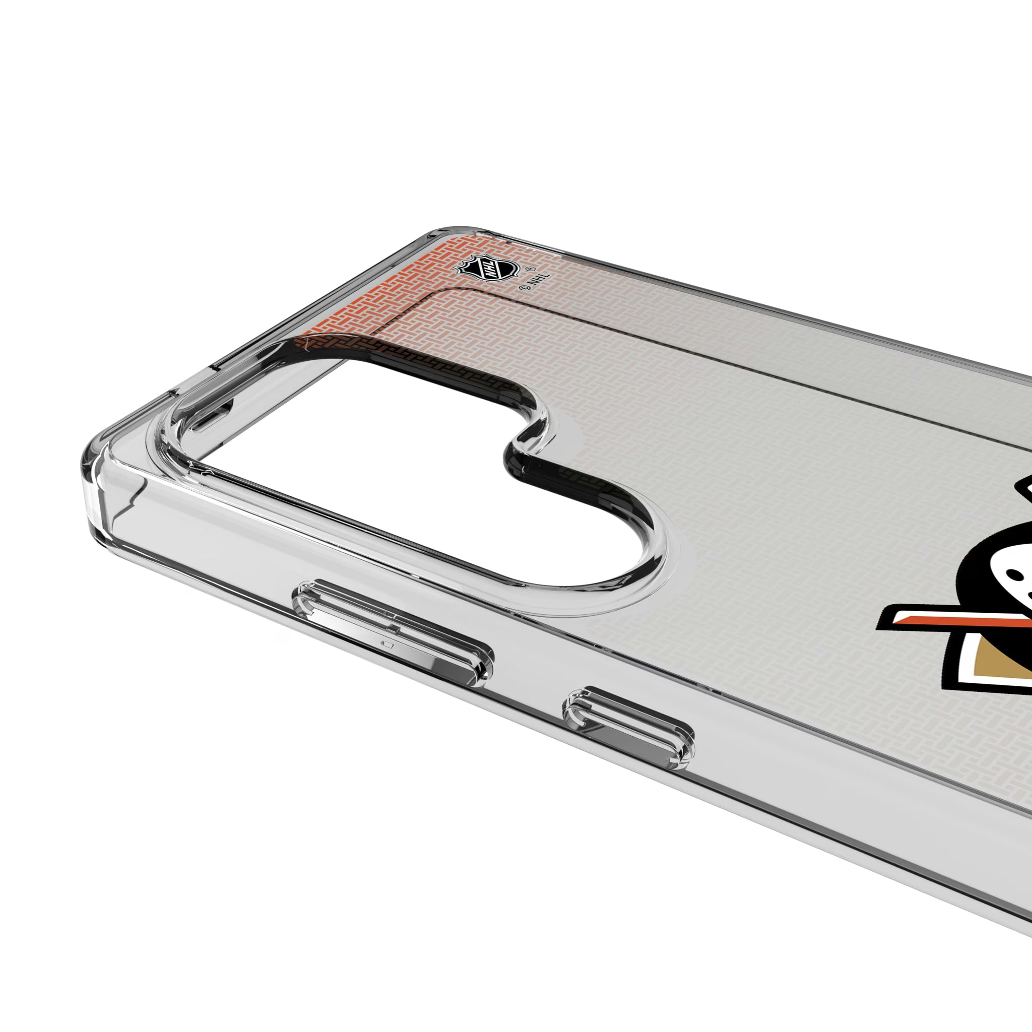 Anaheim Ducks Linen Galaxy Clear Phone Case for Samsung Galaxy - Detail