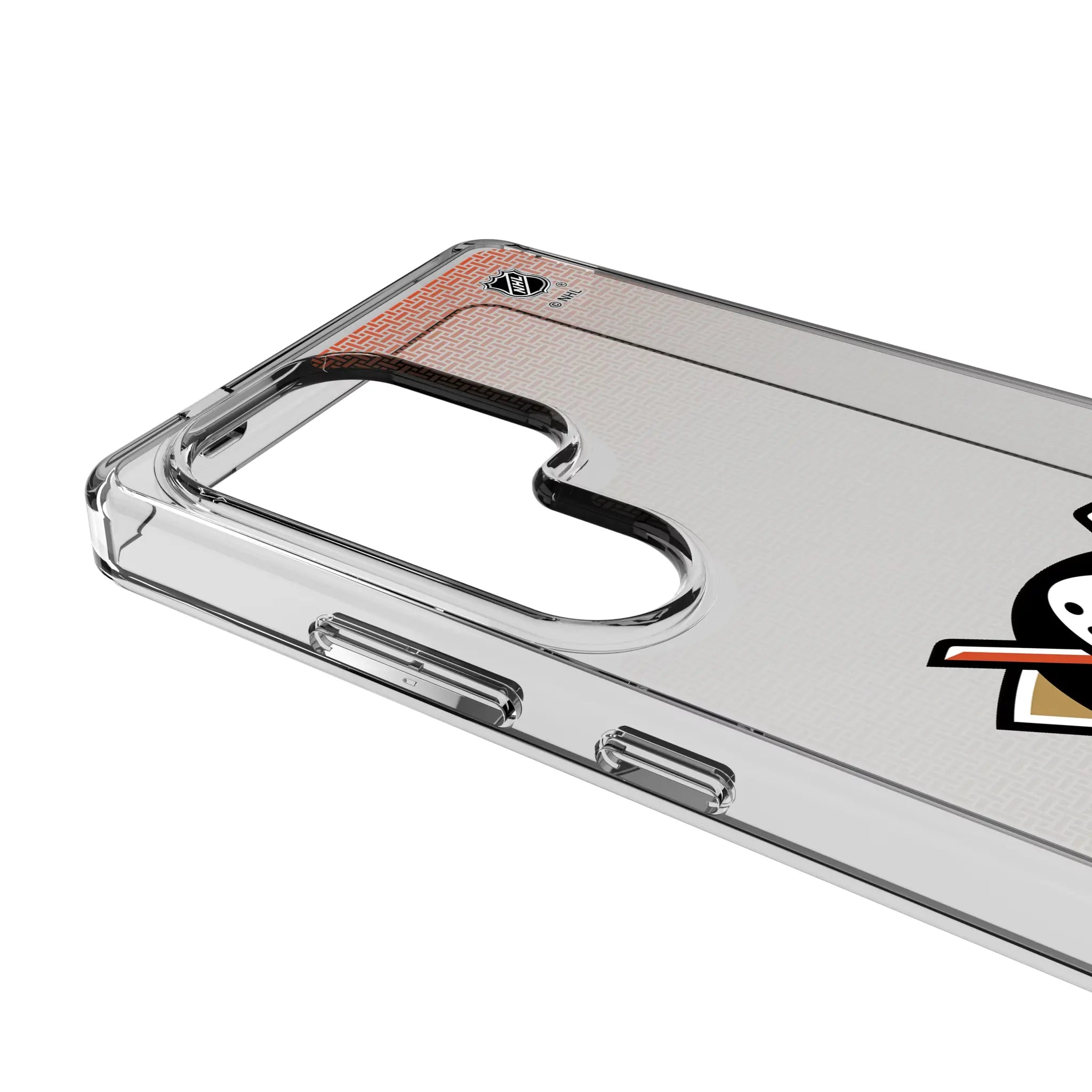Anaheim Ducks Linen Galaxy Clear Phone Case for Samsung Galaxy - Detail#Device_Galaxy S25 Ultra