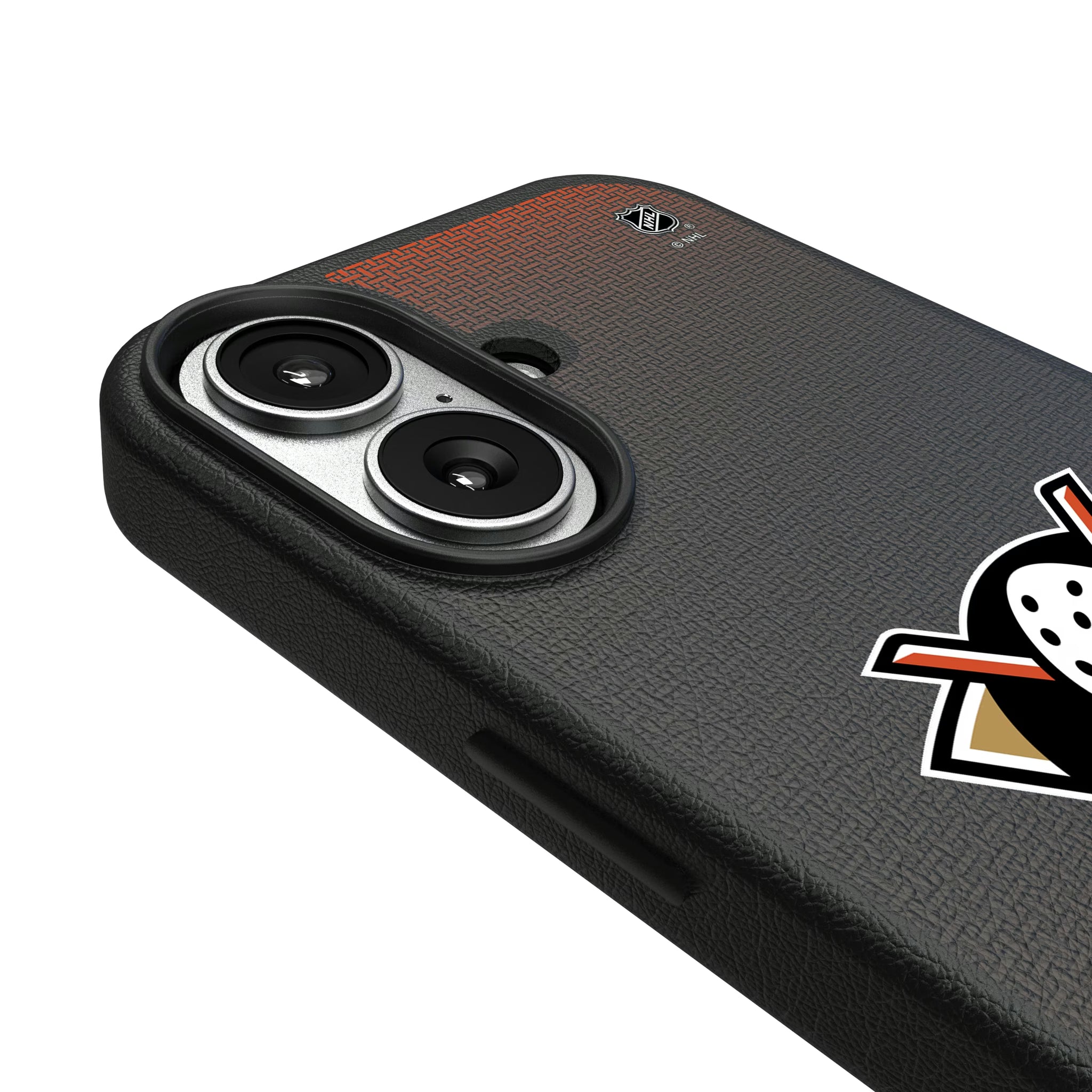 Anaheim Ducks Linen iPhone MagSafe Compatible Phone Case for Apple iPhone - Detail#Device_iPhone 17