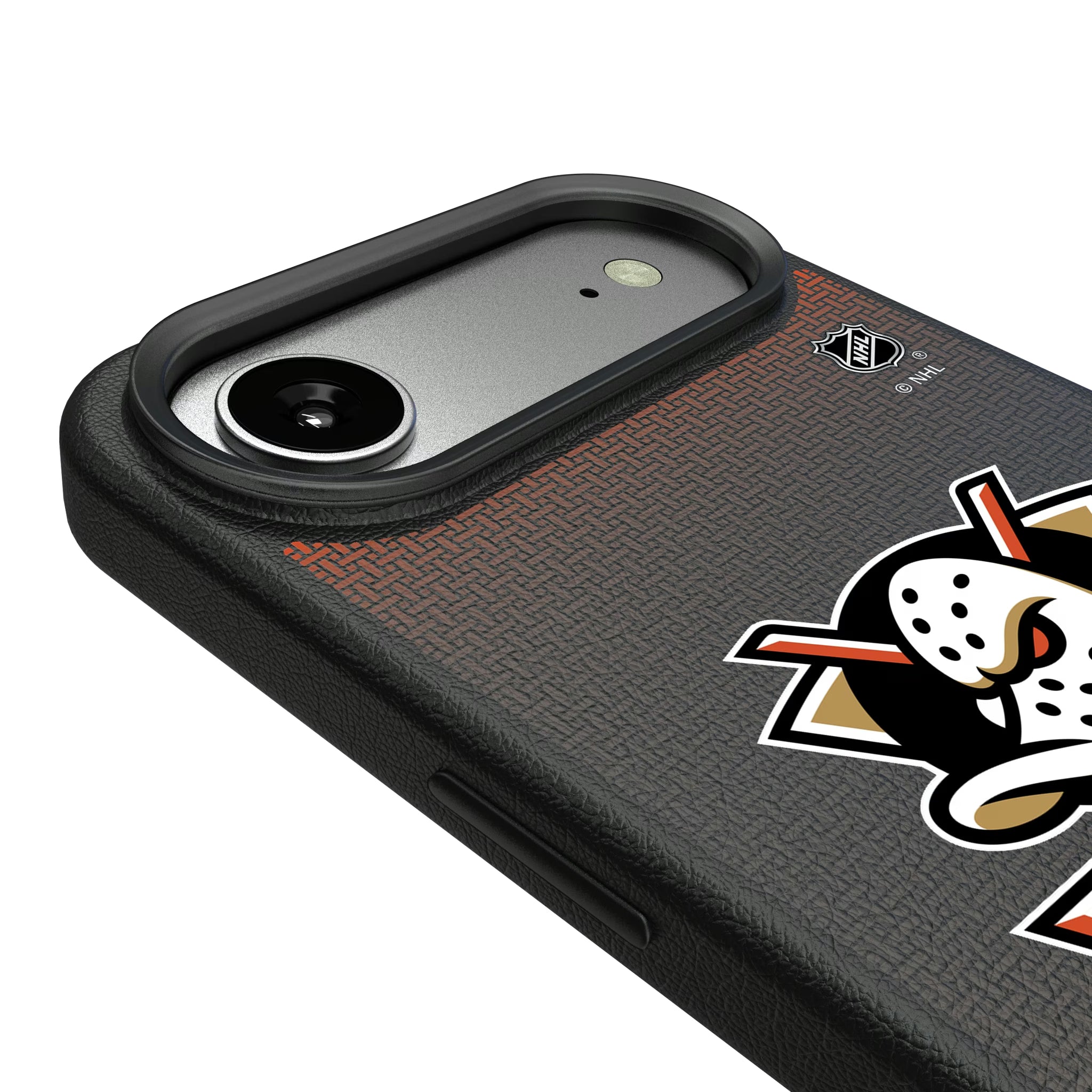 Anaheim Ducks Linen iPhone MagSafe Compatible Phone Case for Apple iPhone - Detail#Device_iPhone Air
