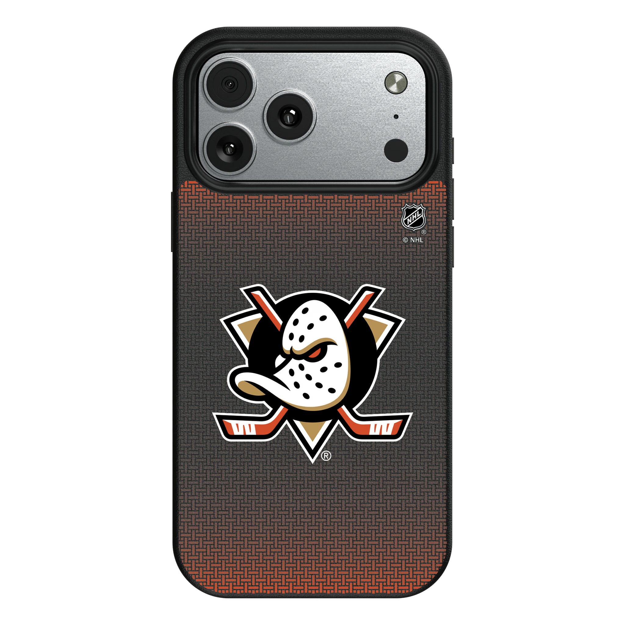 Anaheim Ducks Linen iPhone MagSafe Compatible Phone Case for Apple iPhone#Device_iPhone 17 Pro Max