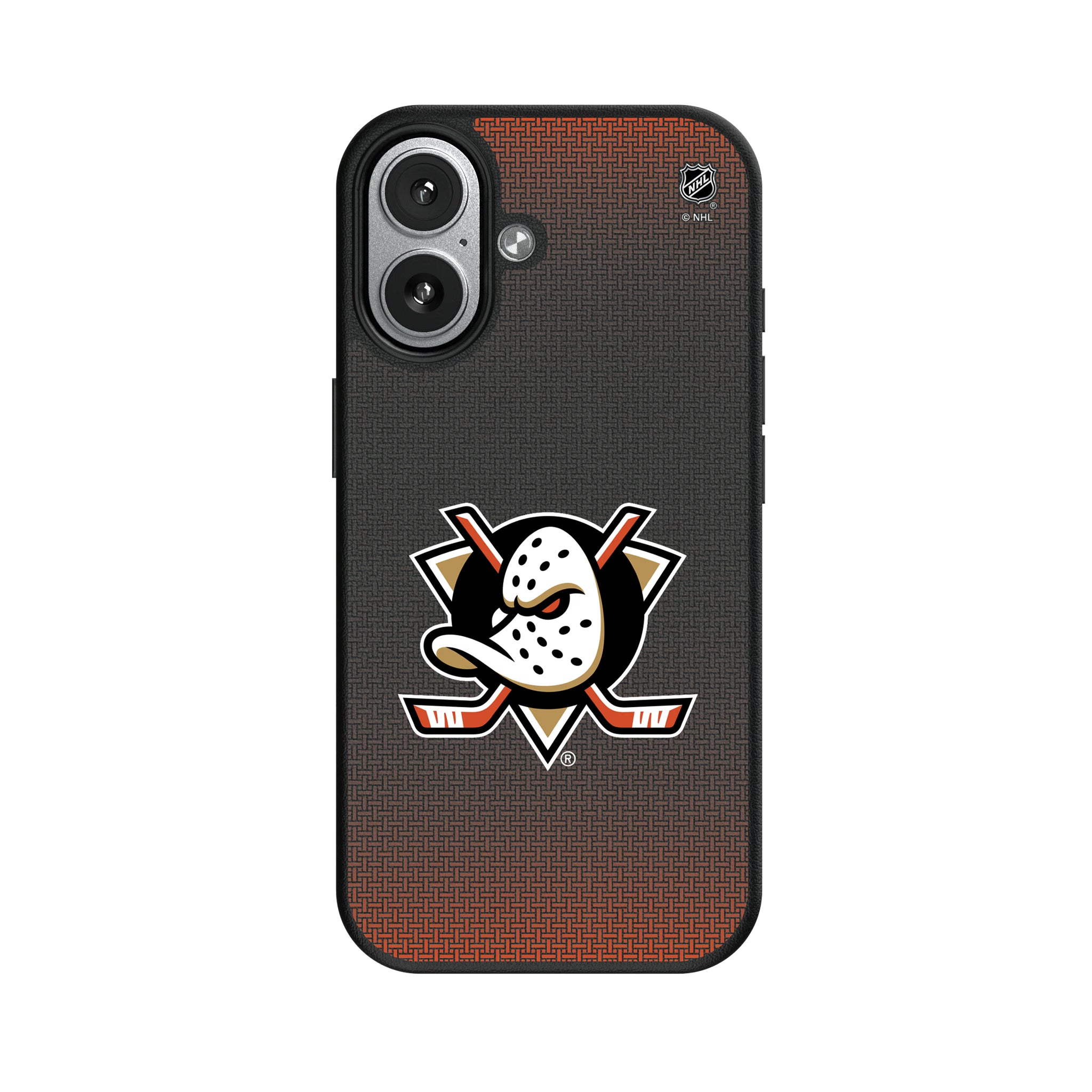 Anaheim Ducks Linen iPhone MagSafe Compatible Phone Case for Apple iPhone#Device_iPhone 17