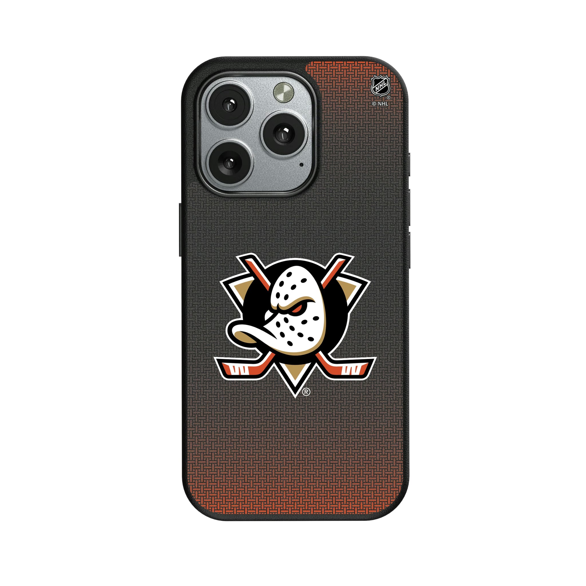 Anaheim Ducks Linen iPhone MagSafe Compatible Phone Case for Apple iPhone