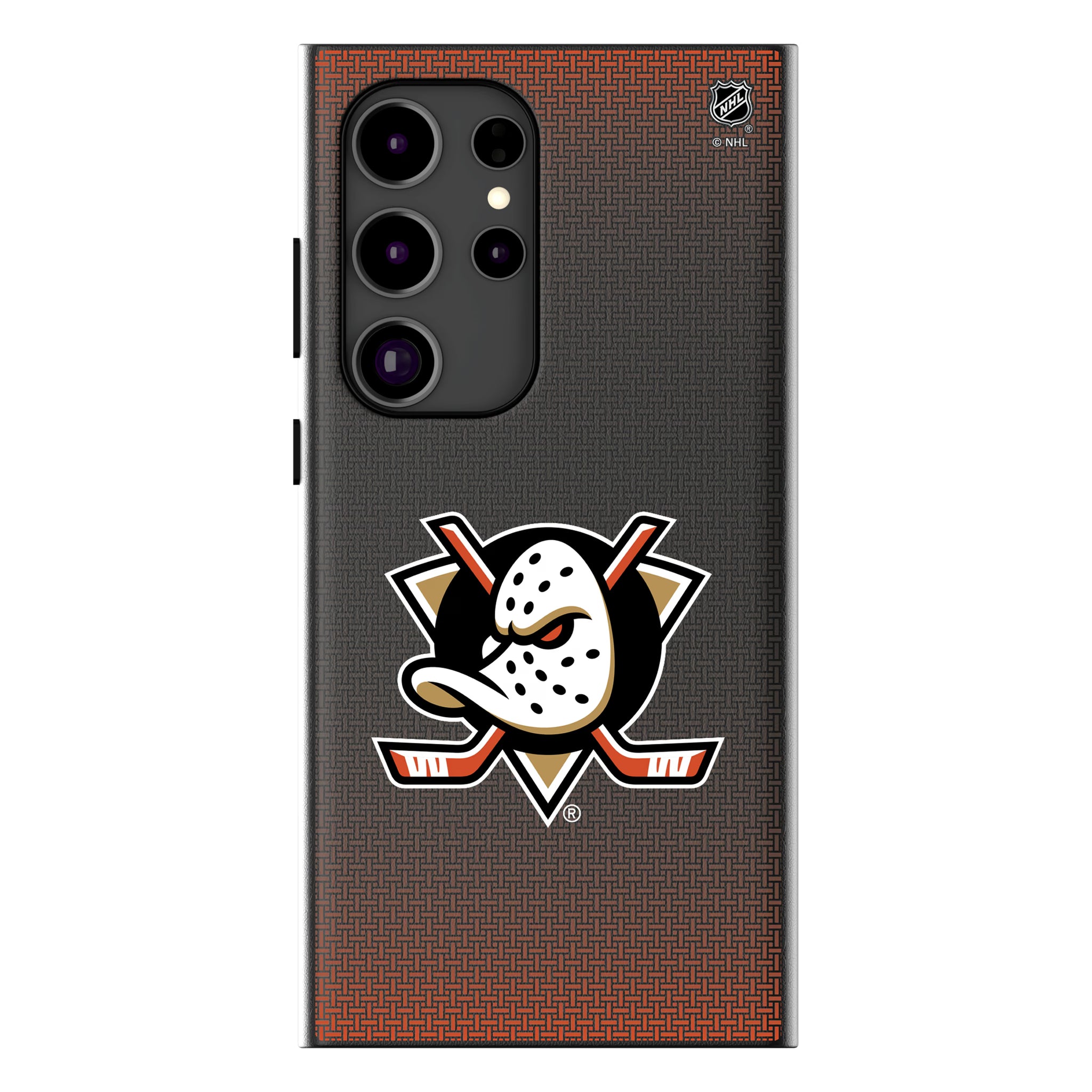 Anaheim Ducks Linen Galaxy MagSafe Compatible Phone Case for Samsung Galaxy
