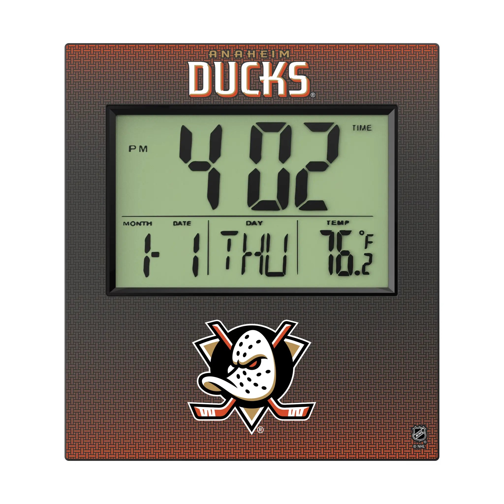 Anaheim Ducks Linen Wall Clock