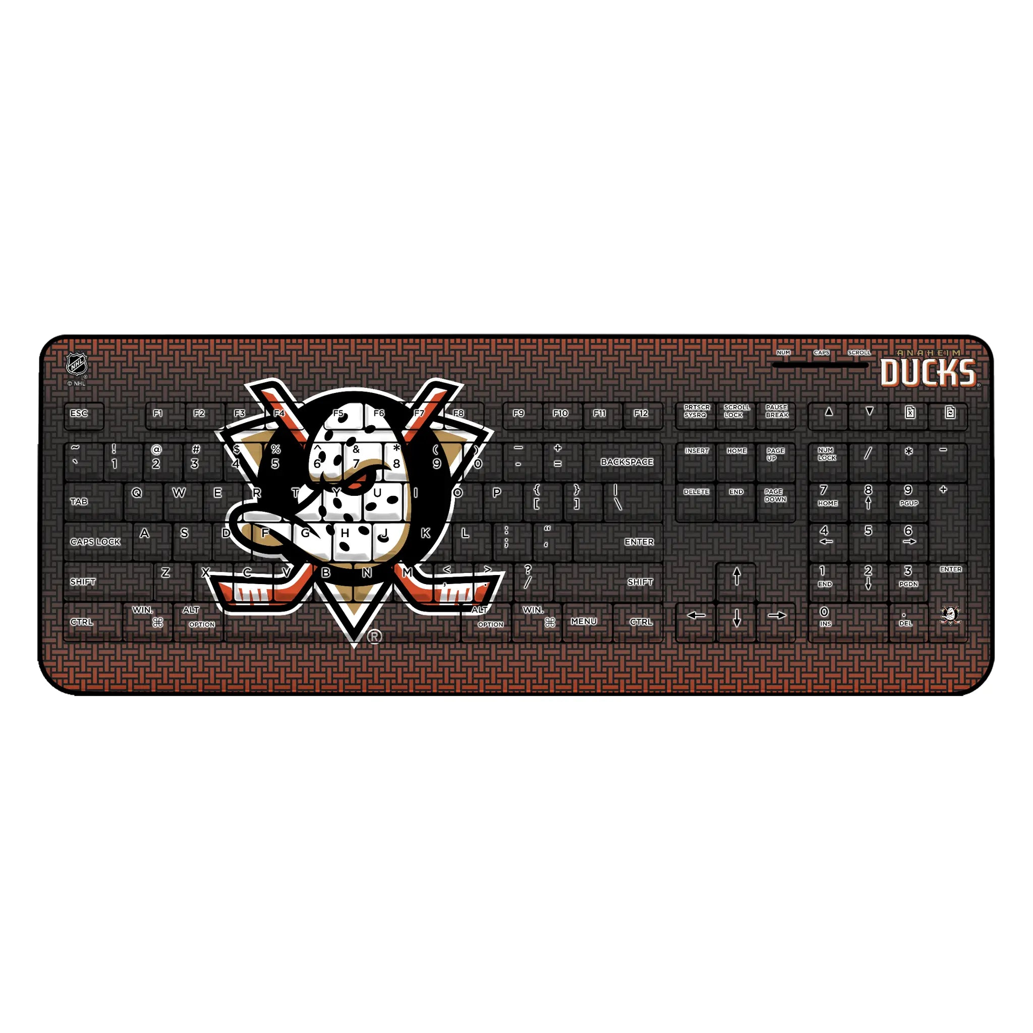 Anaheim Ducks Linen Wireless USB Keyboard