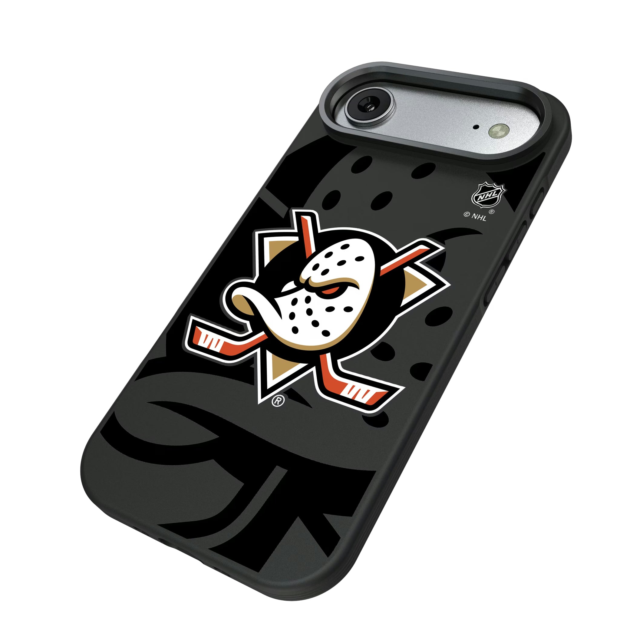 Anaheim Ducks Monocolor Tilt iPhone Bump Phone Case for Apple iPhone - Isometric View#Device_iPhone Air