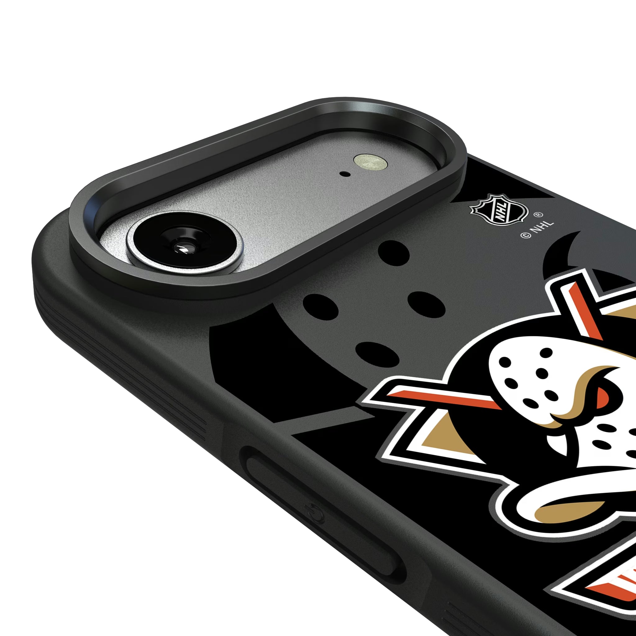 Anaheim Ducks Monocolor Tilt iPhone Bump Phone Case for Apple iPhone - Detail#Device_iPhone Air