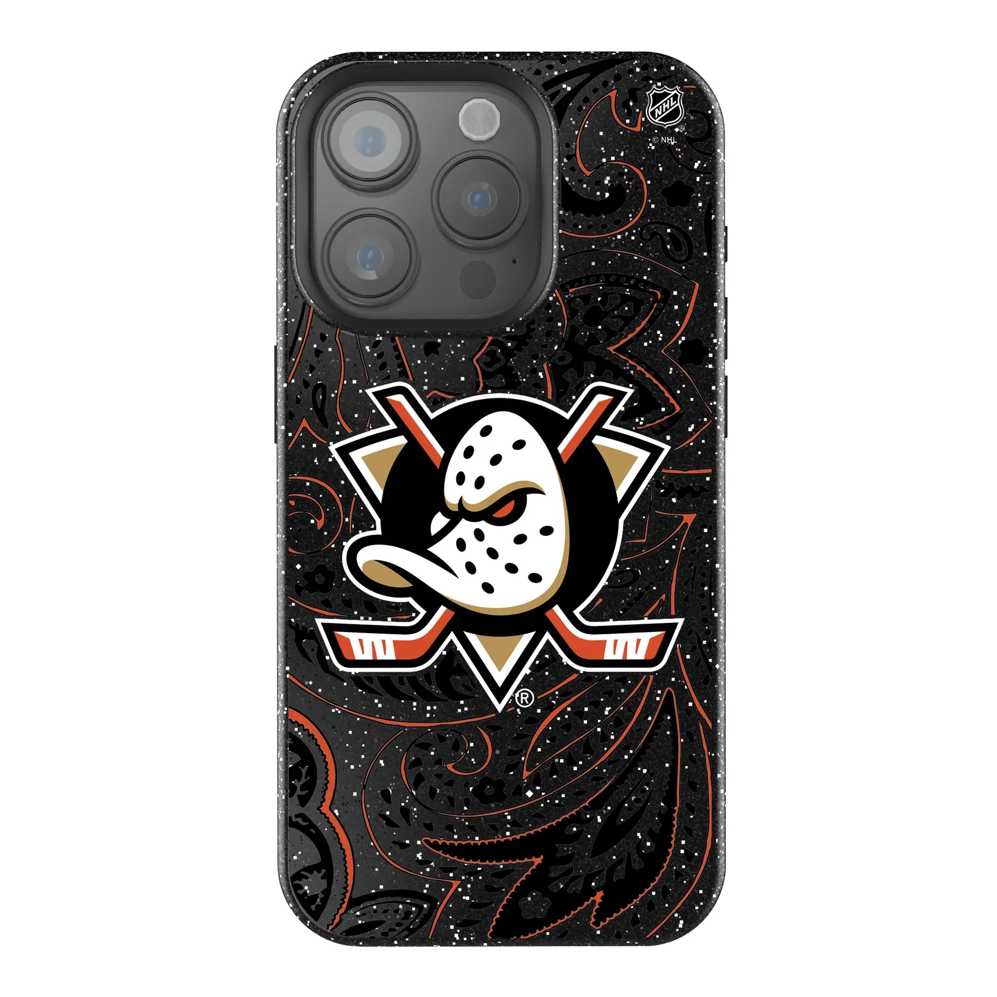 Anaheim Ducks Paisley iPhone Bling Phone Case for Apple iPhone