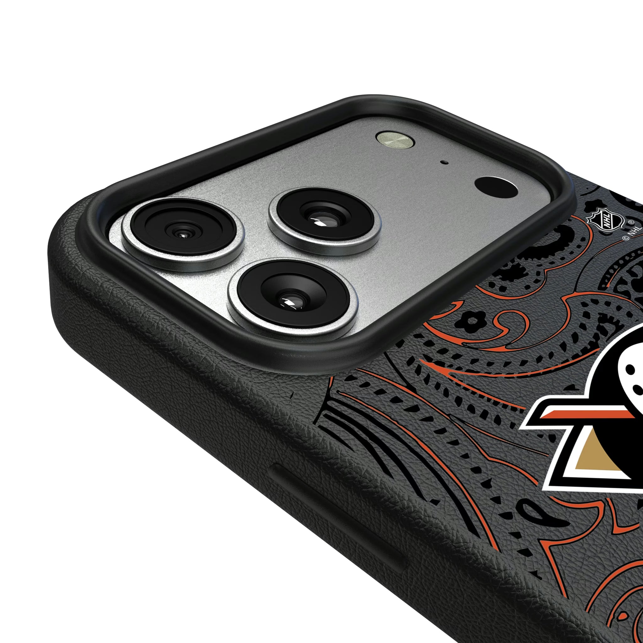 Anaheim Ducks Paisley iPhone MagSafe Compatible Phone Case for Apple iPhone - Detail#Device_iPhone 17 Pro Max