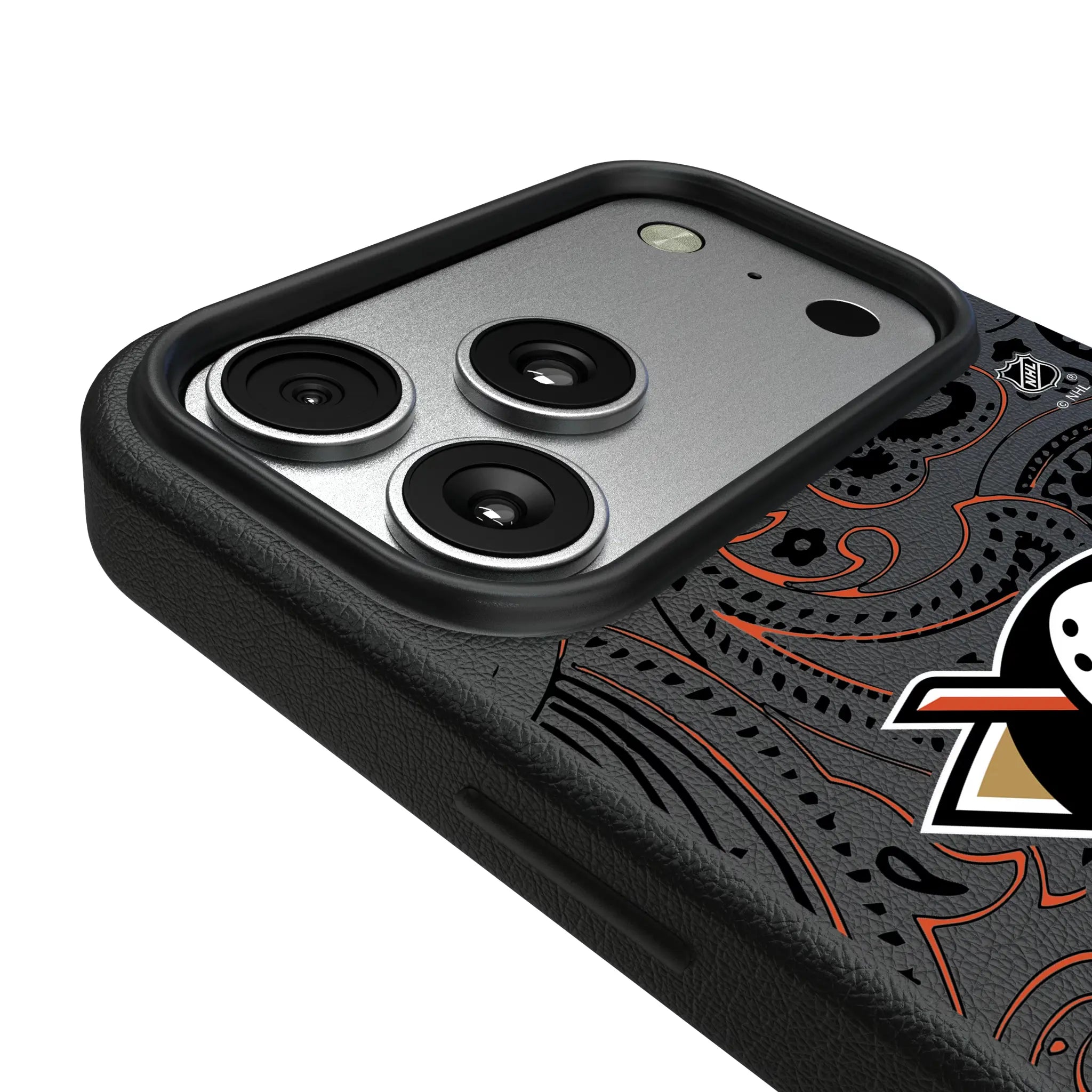 Anaheim Ducks Paisley iPhone MagSafe Compatible Phone Case for Apple iPhone - Detail#Device_iPhone 17 Pro Max