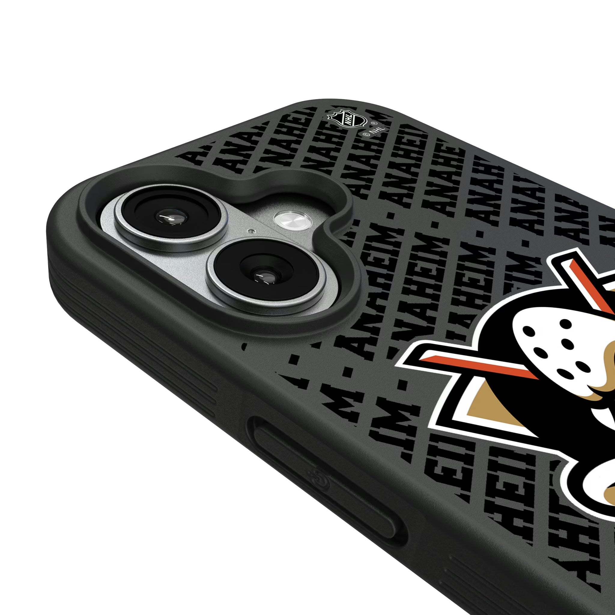 Anaheim Ducks Personalized EndZone Plus iPhone Bump Phone Case for Apple iPhone - Detail#Device_iPhone 17