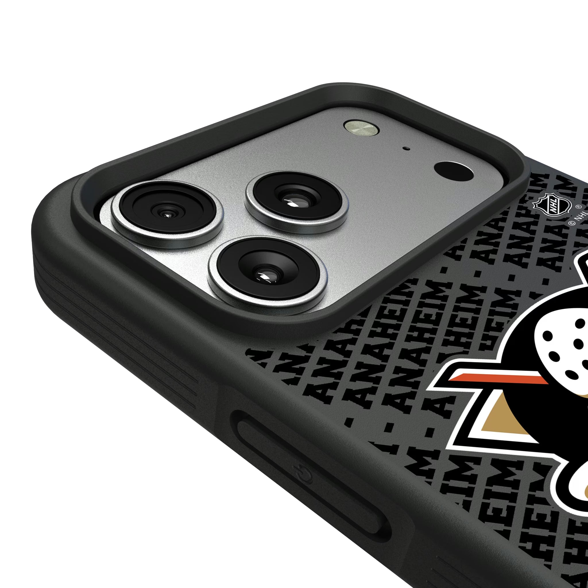 Anaheim Ducks Personalized EndZone Plus iPhone Bump Phone Case for Apple iPhone - Detail#Device_iPhone 17 Pro Max