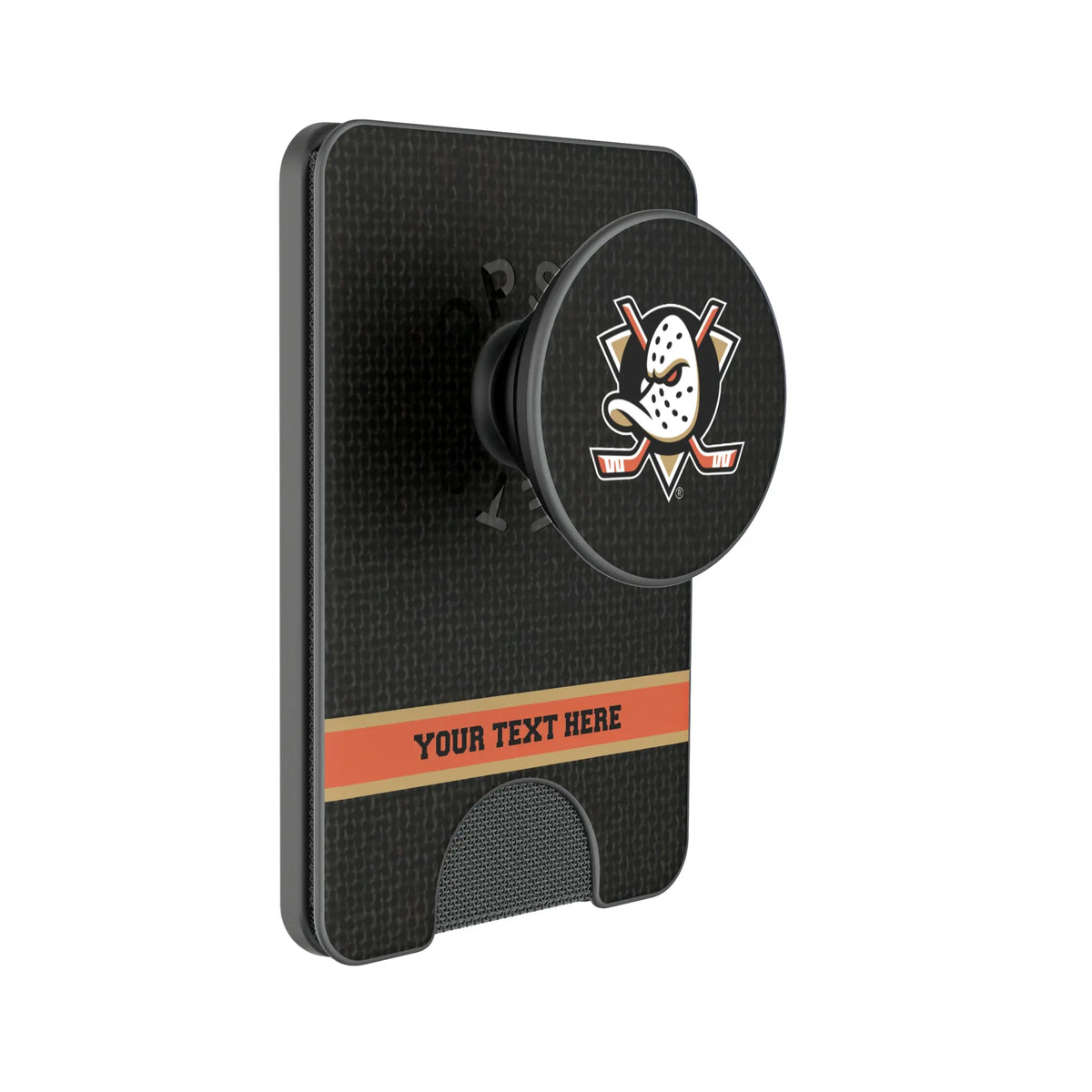 Anaheim Ducks Personalized Endzone Solid Popsockets Wallet Magnetic