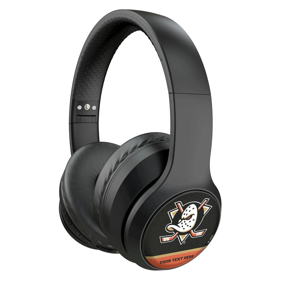 Anaheim Ducks Personalized Endzone Solid Wireless Over-Ear Headphones With Case