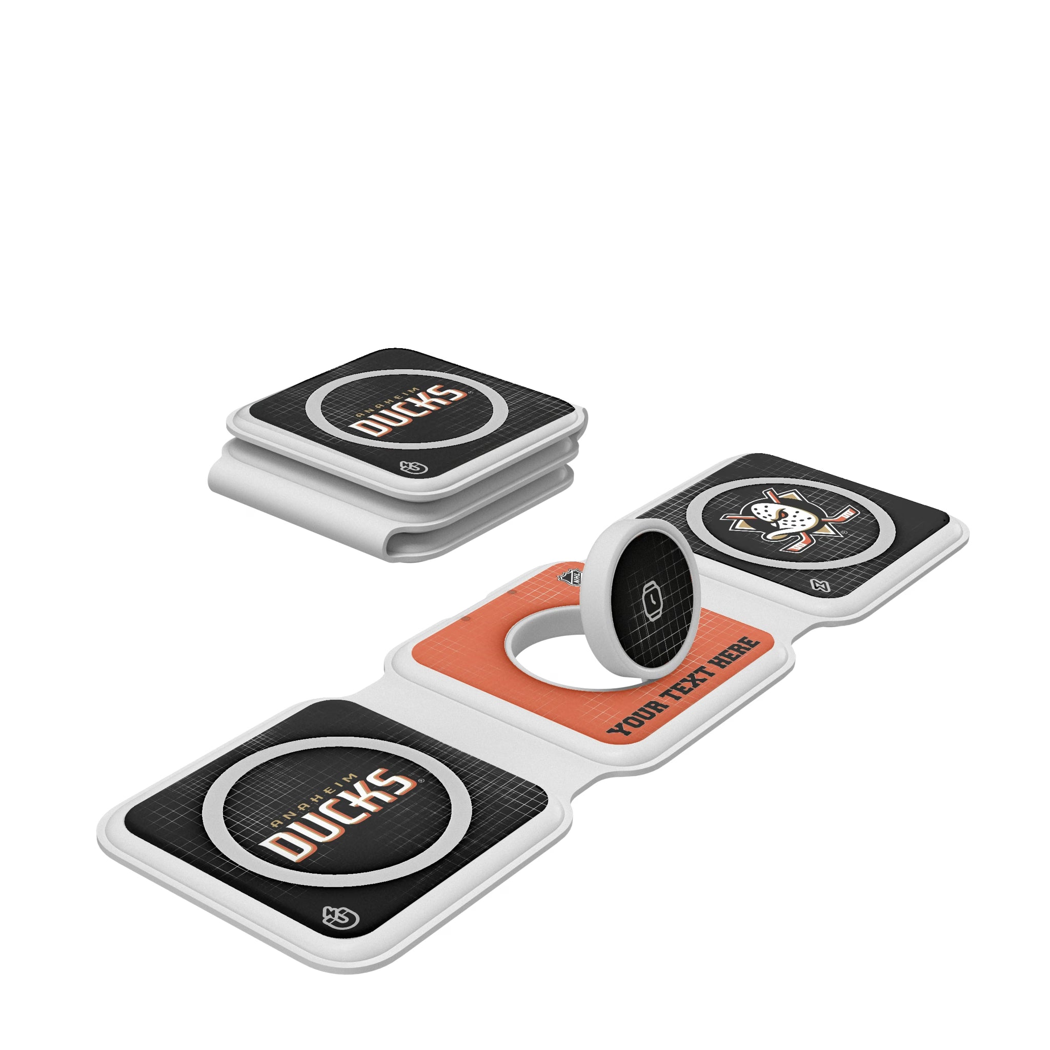 Anaheim Ducks Personalized Hatch Foldable 3 in 1 Charger