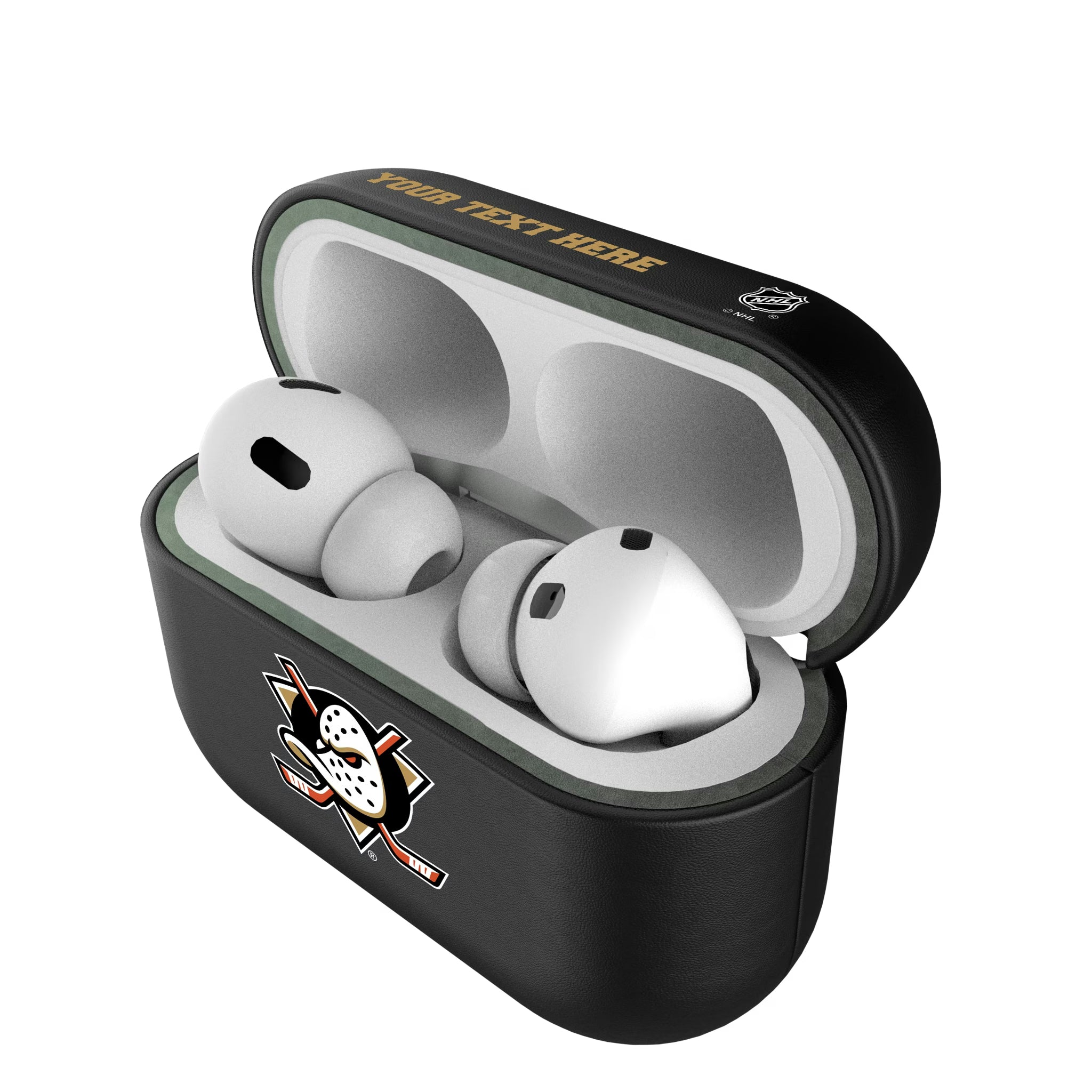 Anaheim Ducks Personalized Insignia AirPods AirPod Case Cover#Device_AirPods Pro 1st Gen