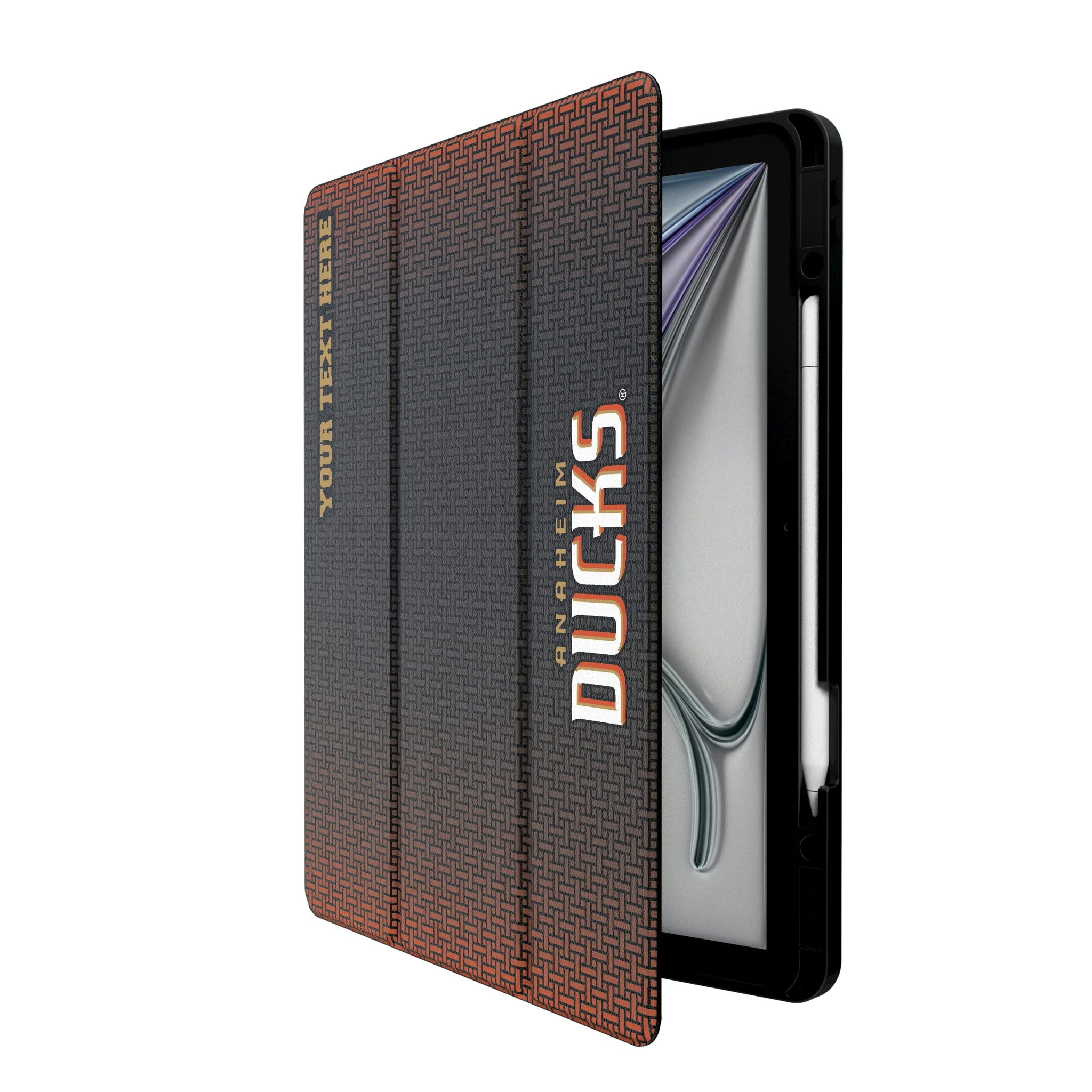Anaheim Ducks Personalized Linen iPad Tablet Case for Apple iPad