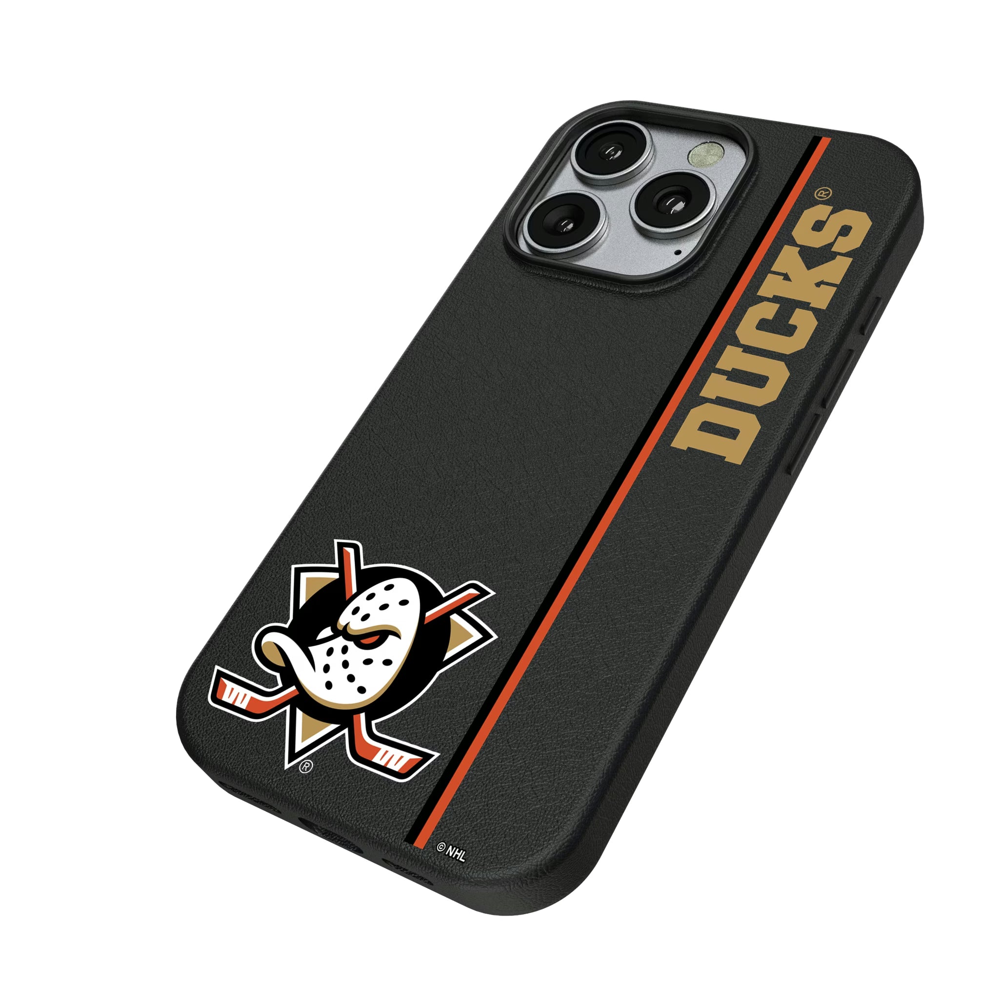 Anaheim Ducks Personalized Sidebard iPhone MagSafe Compatible Phone Case for Apple iPhone - Isometric View
