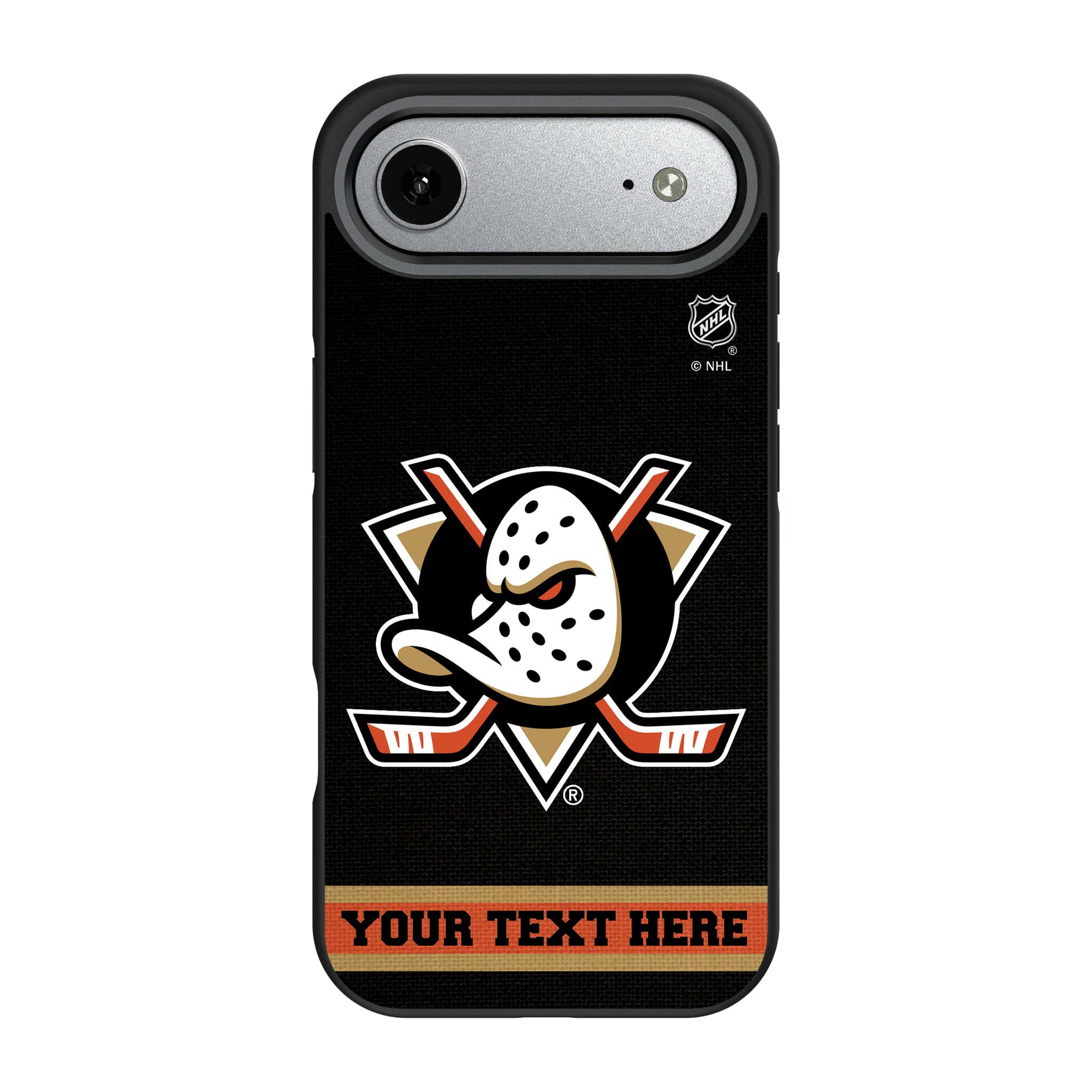 Anaheim Ducks Personalized Stripe iPhone Bump Phone Case for Apple iPhone#Device_iPhone Air