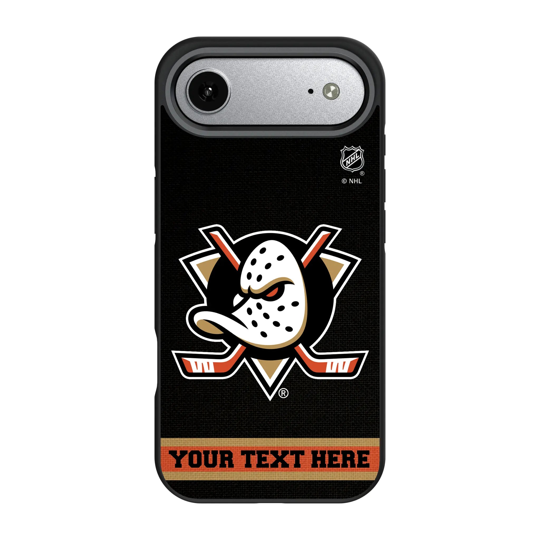 Anaheim Ducks Personalized Stripe iPhone Bump Phone Case for Apple iPhone#Device_iPhone Air
