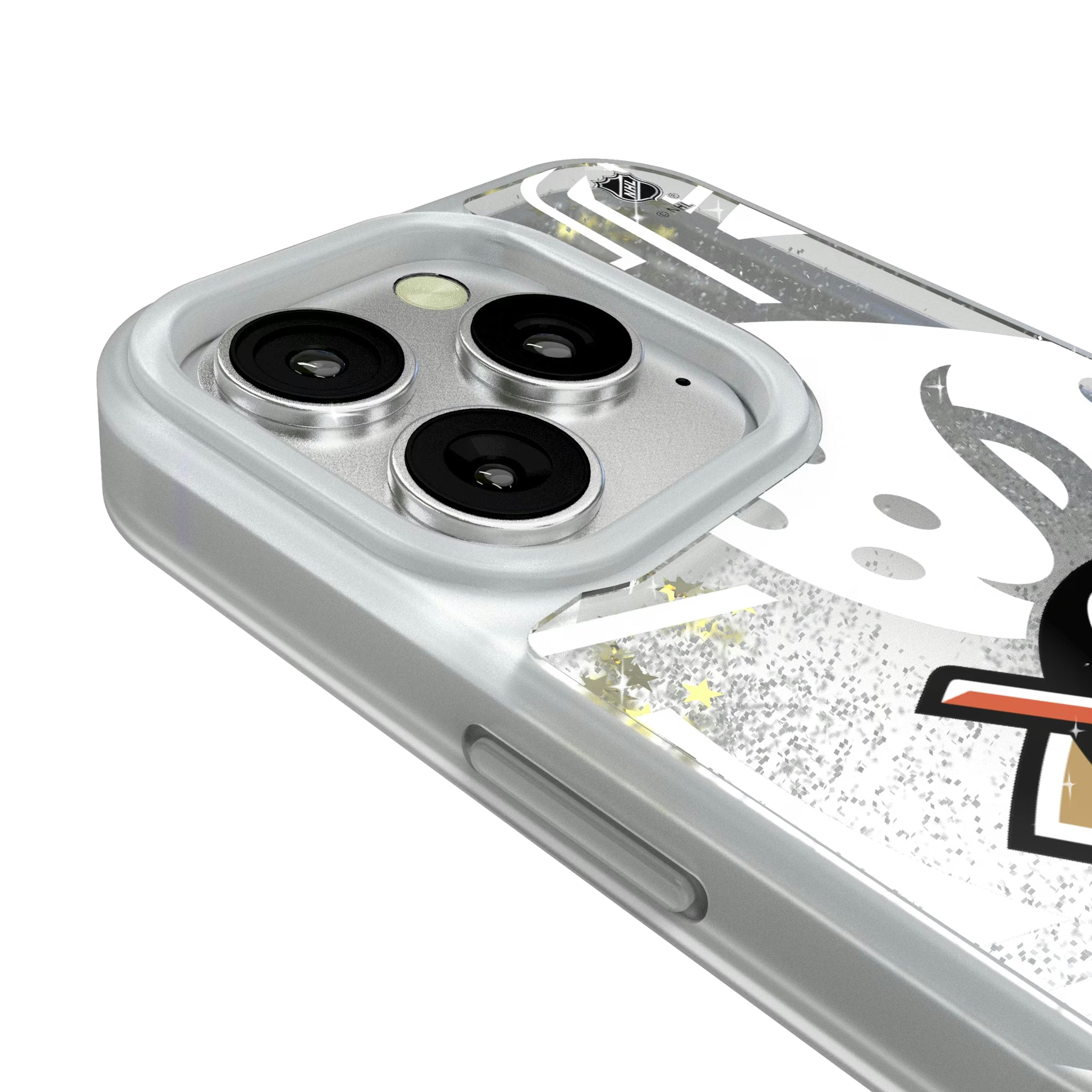 Anaheim Ducks Personalized Tilt iPhone Glitter Phone Case for Apple iPhone - Detail#Device_iPhone 16 Pro