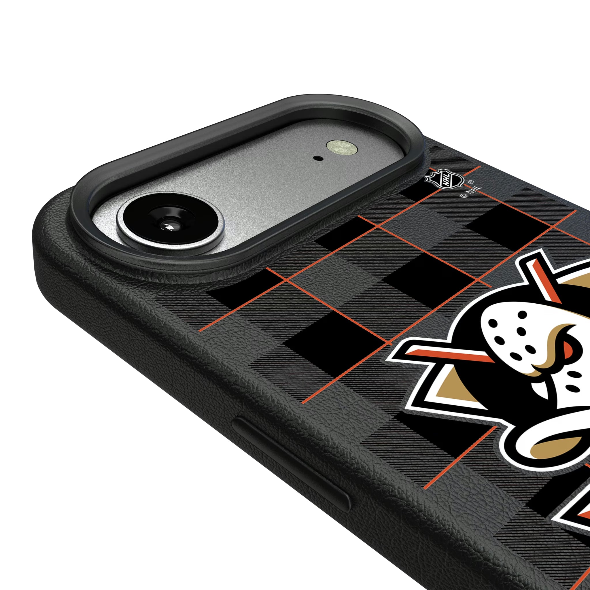 Anaheim Ducks Plaid iPhone MagSafe Compatible Phone Case for Apple iPhone - Detail#Device_iPhone Air