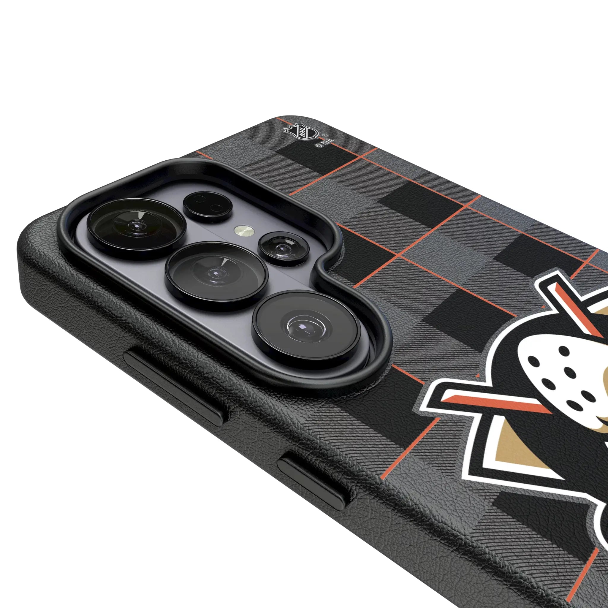 Anaheim Ducks Plaid Galaxy MagSafe Compatible Phone Case for Samsung Galaxy - Detail#Device_Galaxy S26 Ultra